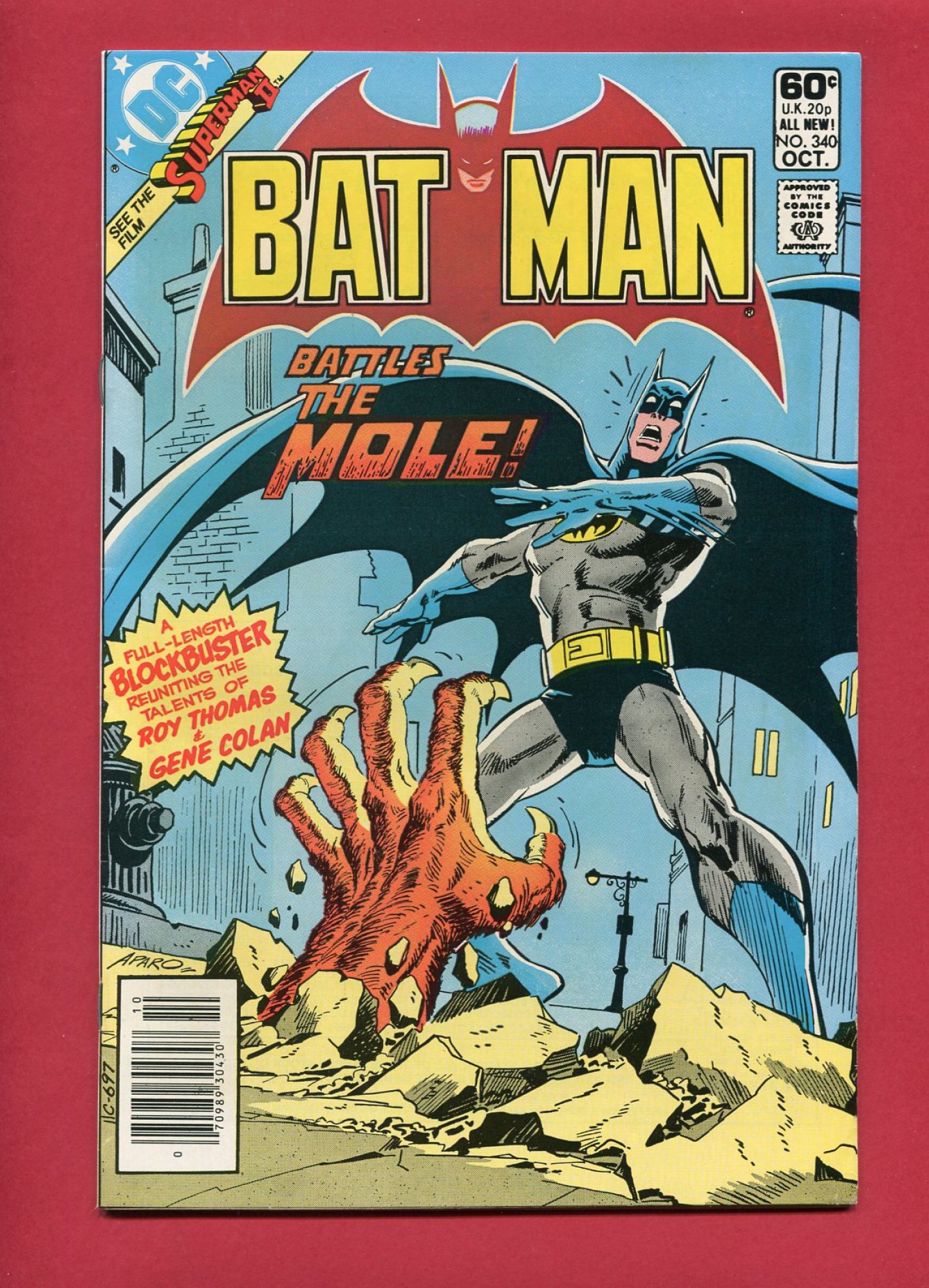 Batman #340, Oct 1981, 9.2 NM-