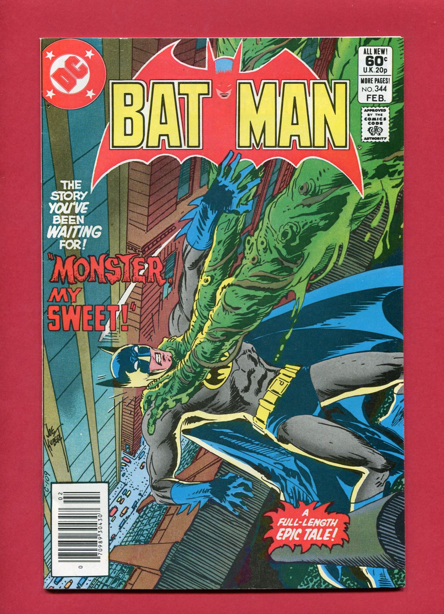 Batman #344, Feb 1982, 8.5 VF+