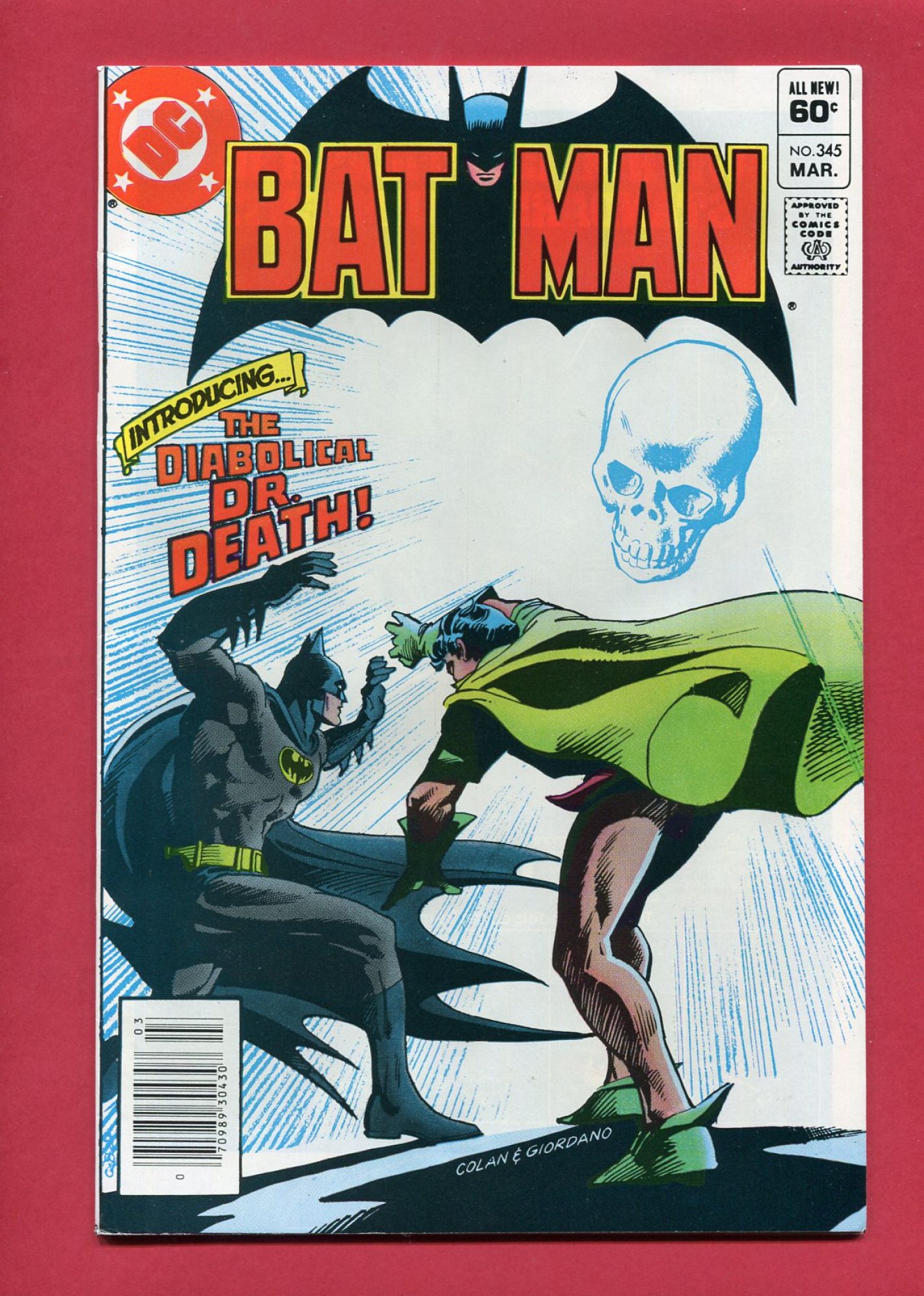 Batman #345, Mar 1982, 9.2 NM-