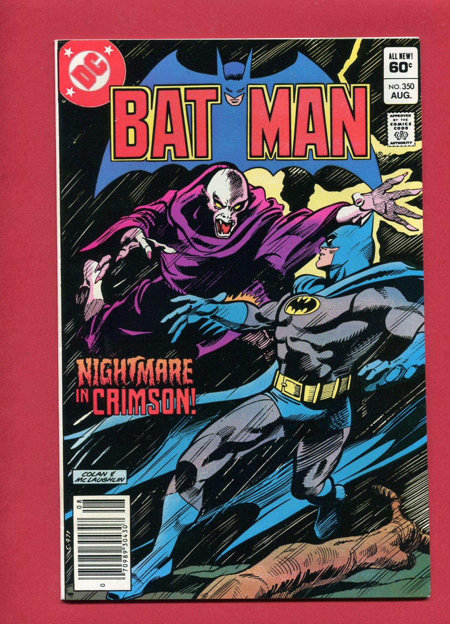 Batman #350, Aug 1982, 9.2 NM-
