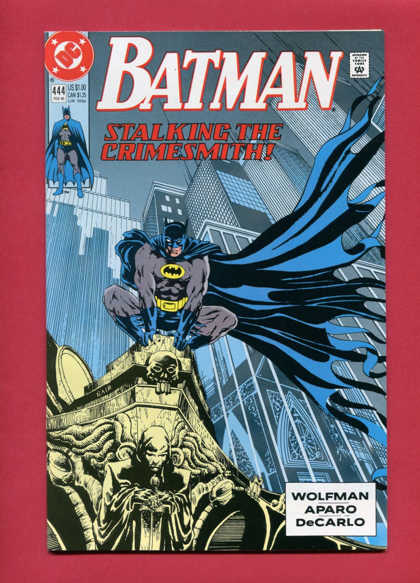 Batman #444, Feb 1990, 9.2 NM-