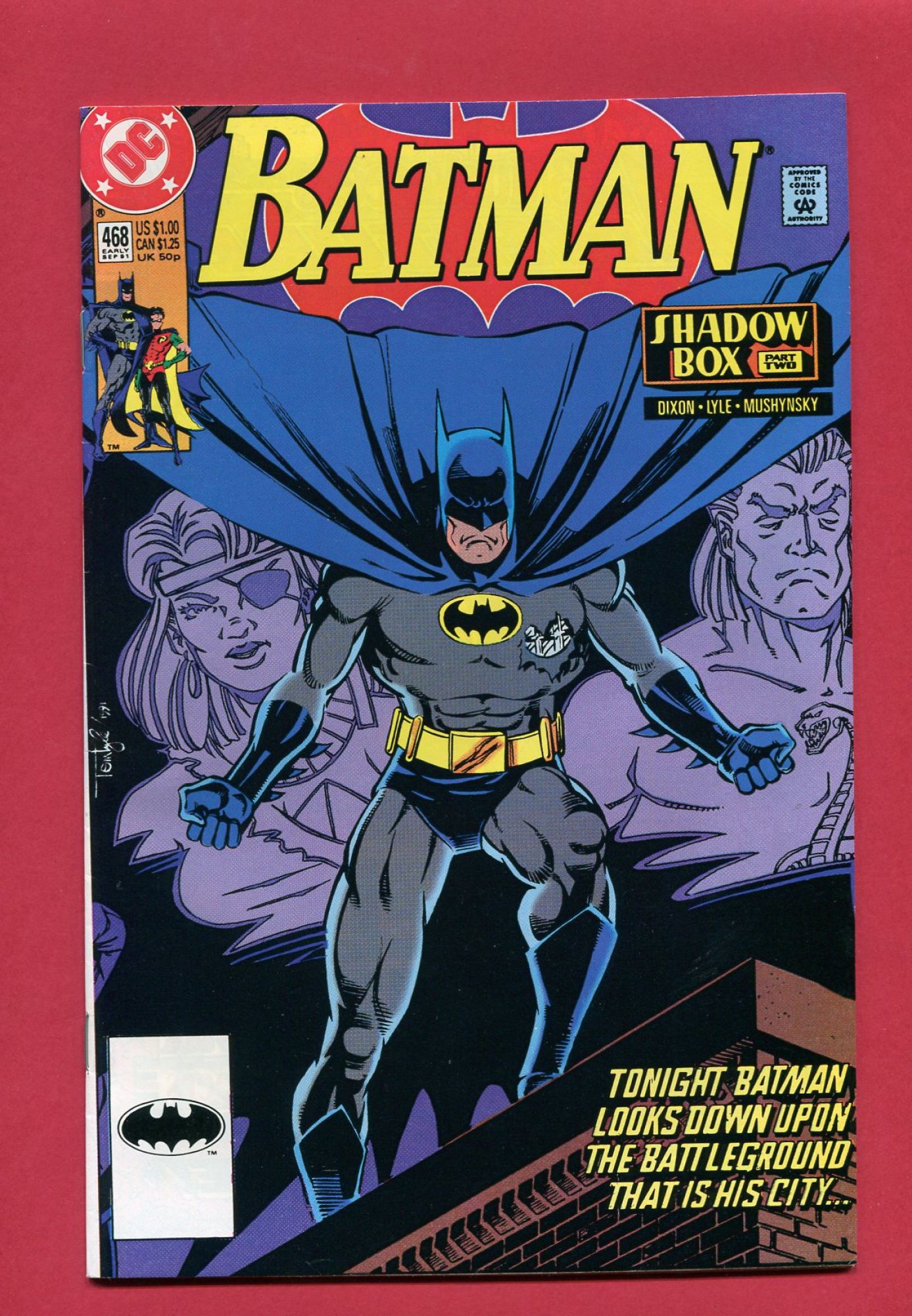Batman #468, Sep 1991, 9.2 NM-