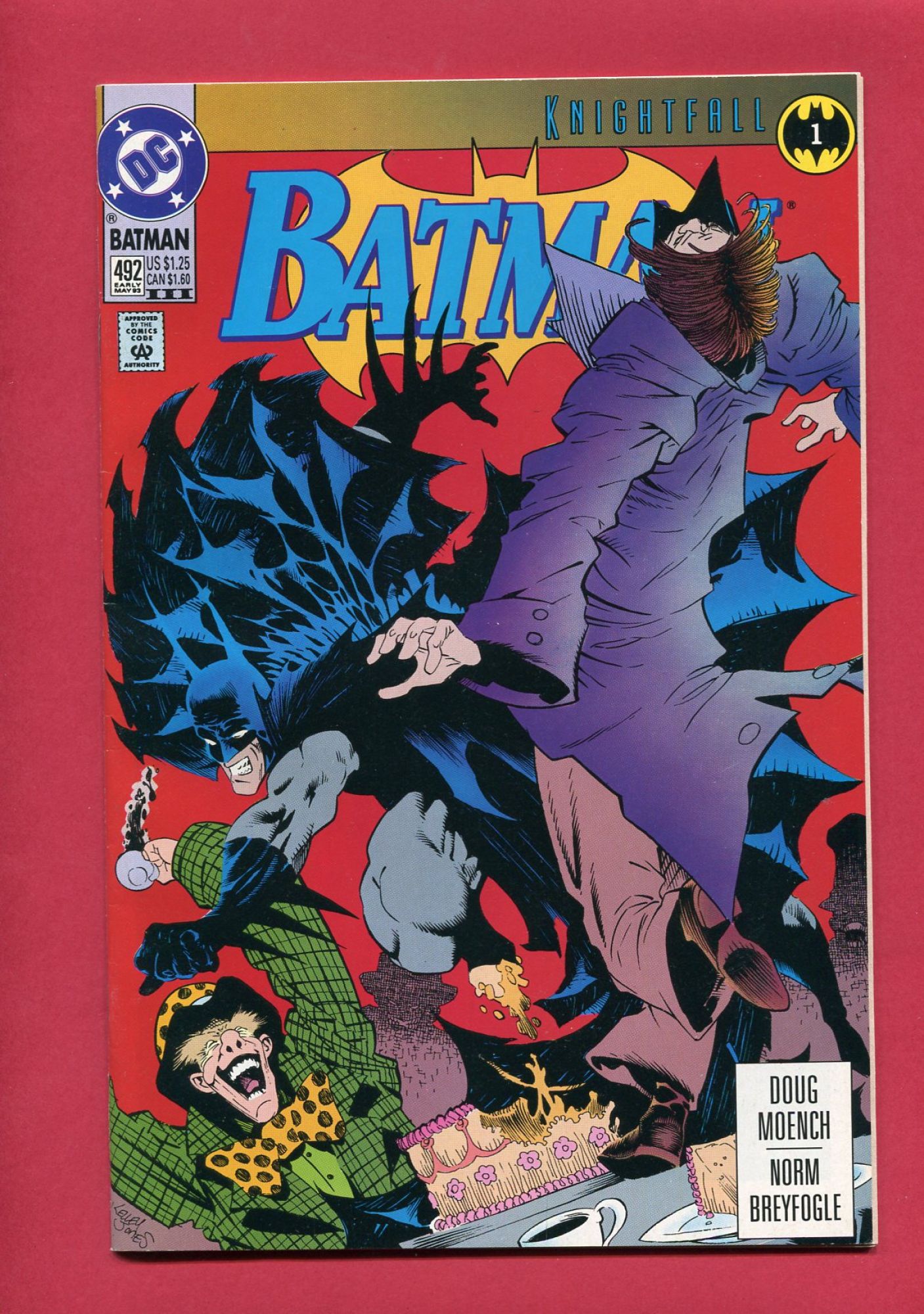Batman #492, May 1993, 9.2 NM-