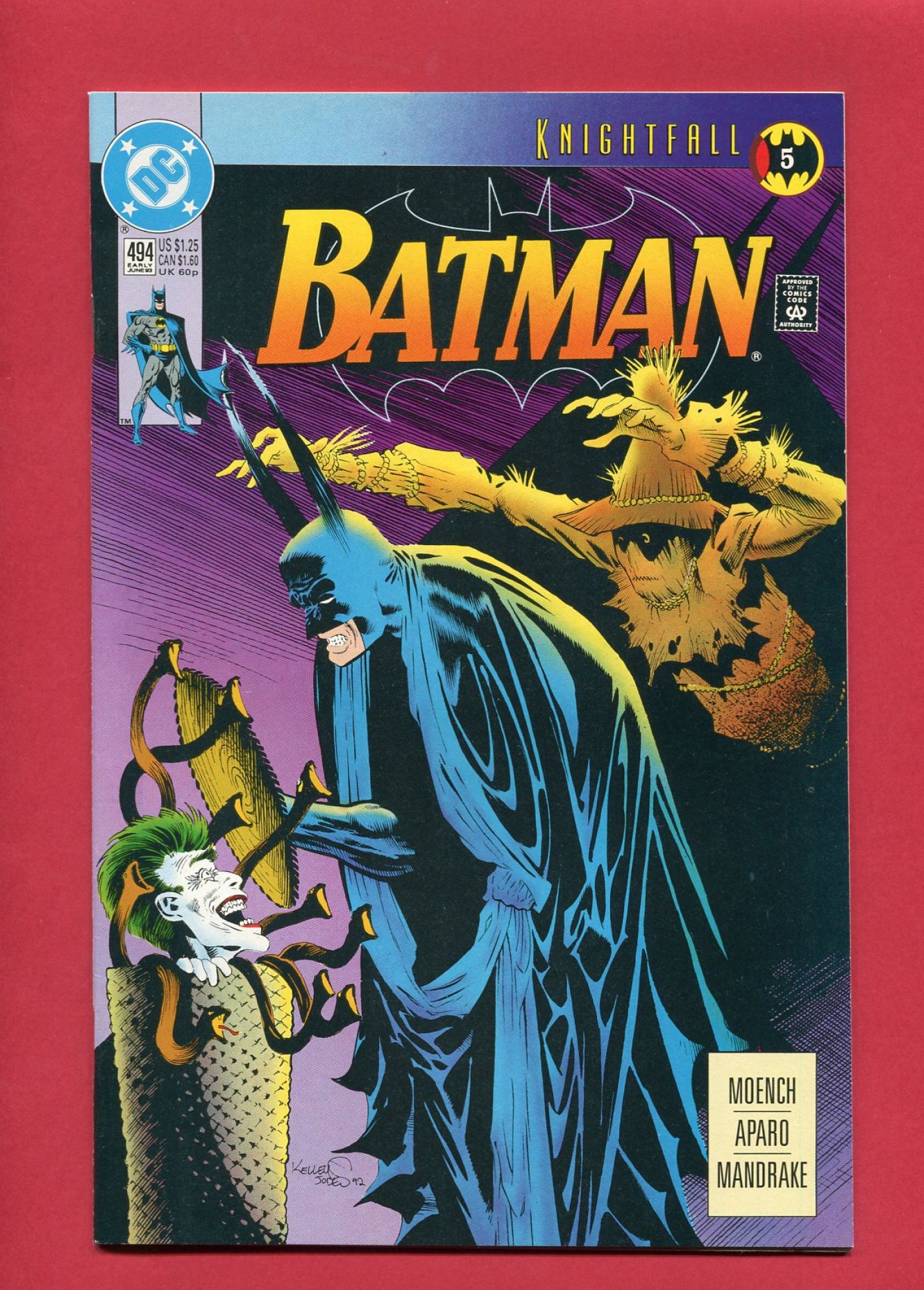 Batman #494, Jun 1993, 9.2 NM-