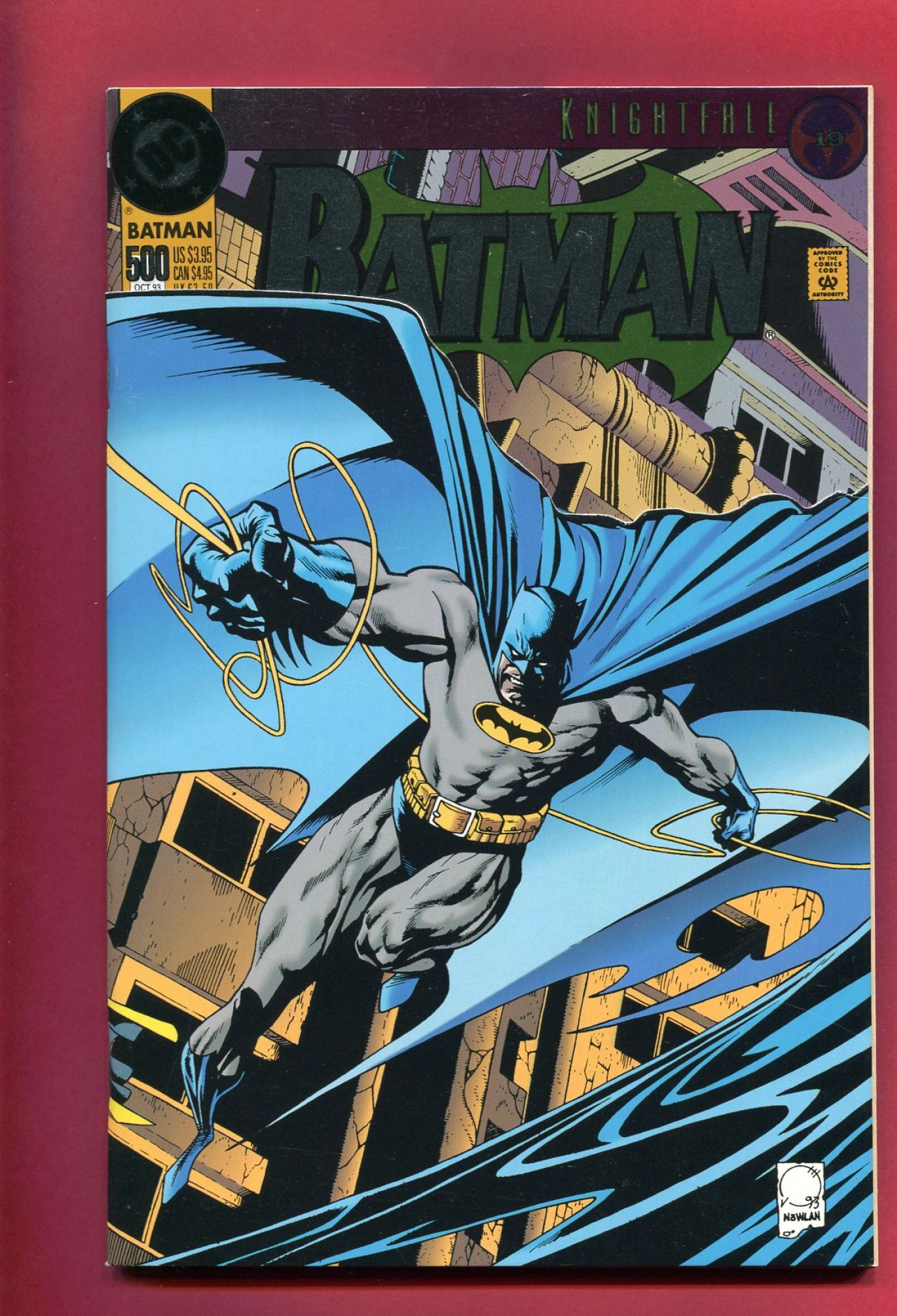 Batman #500 Die-Cut, Oct 1993, 9.2 NM-