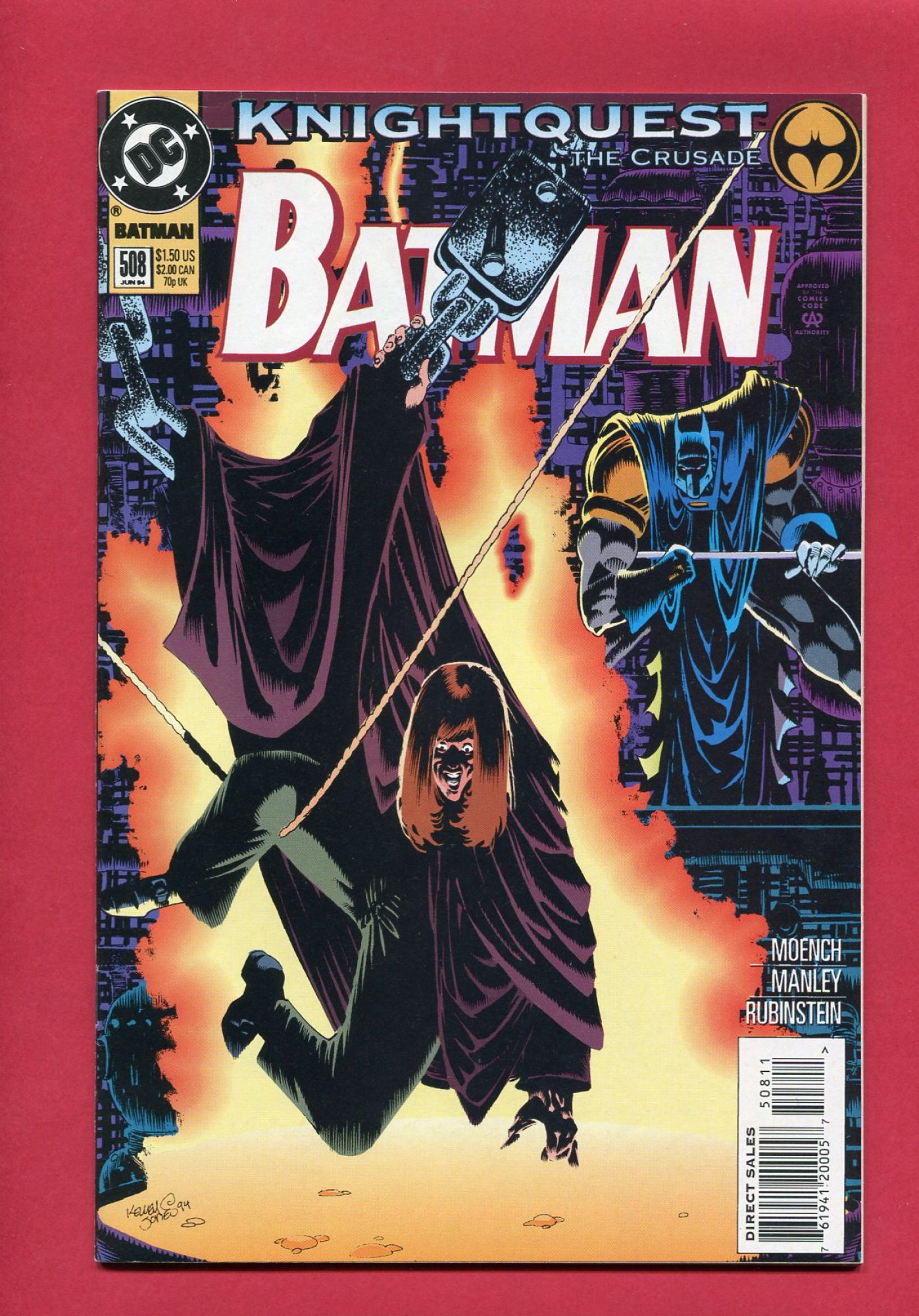 Batman #508, Jun 1994, 9.4 NM
