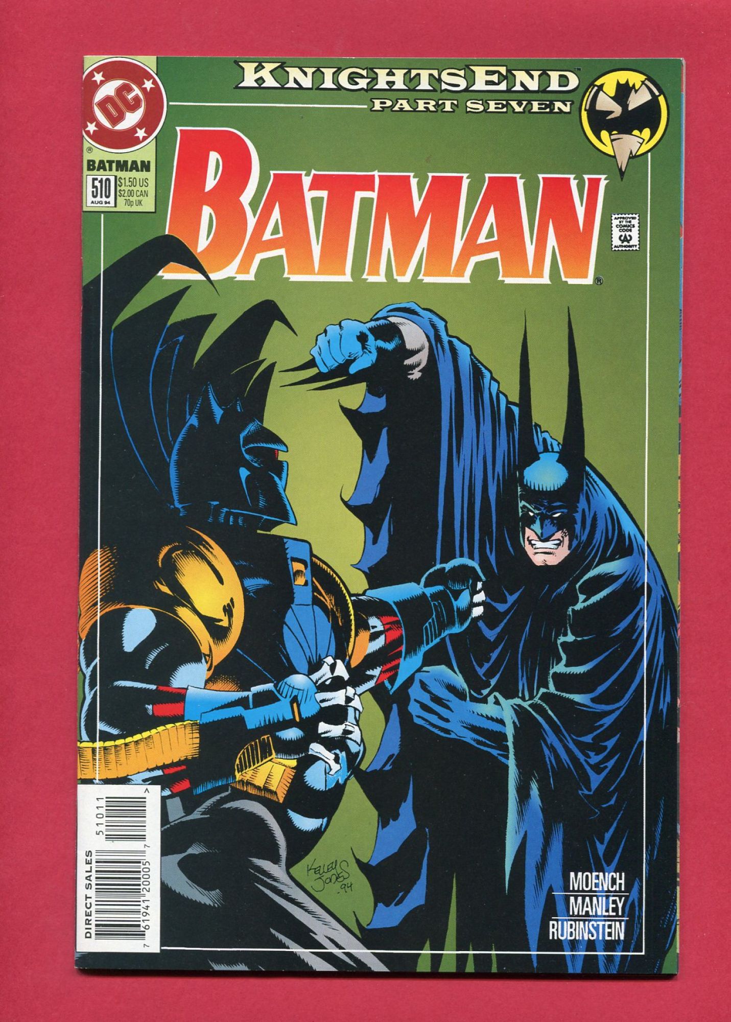 Batman #510, Aug 1994, 9.2 NM-
