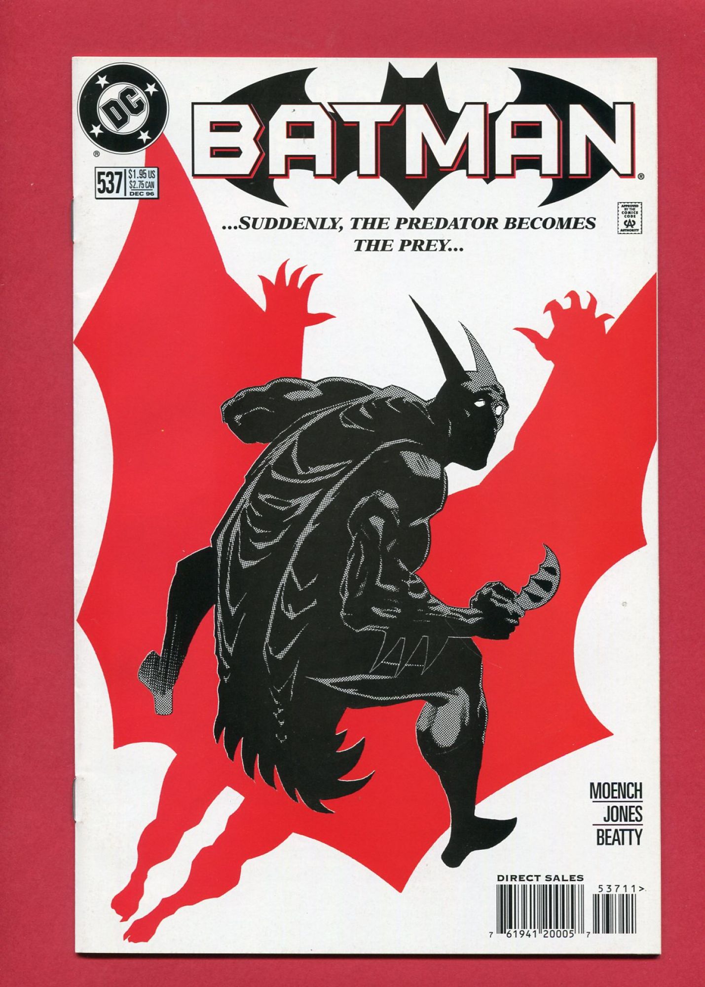 Batman #537, Dec 1996, 9.4 NM