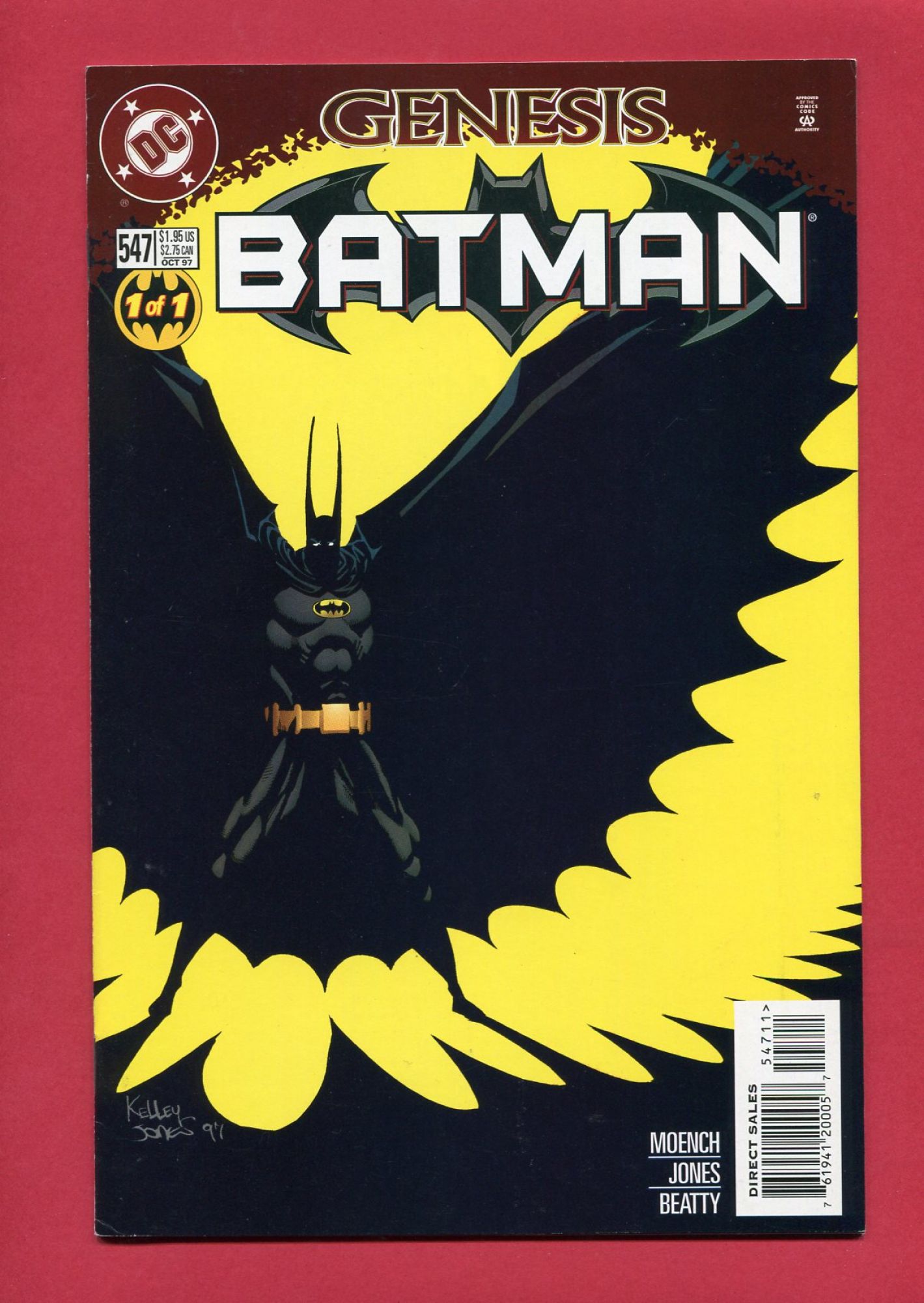 Batman #547, Oct 1997, 9.2 NM-