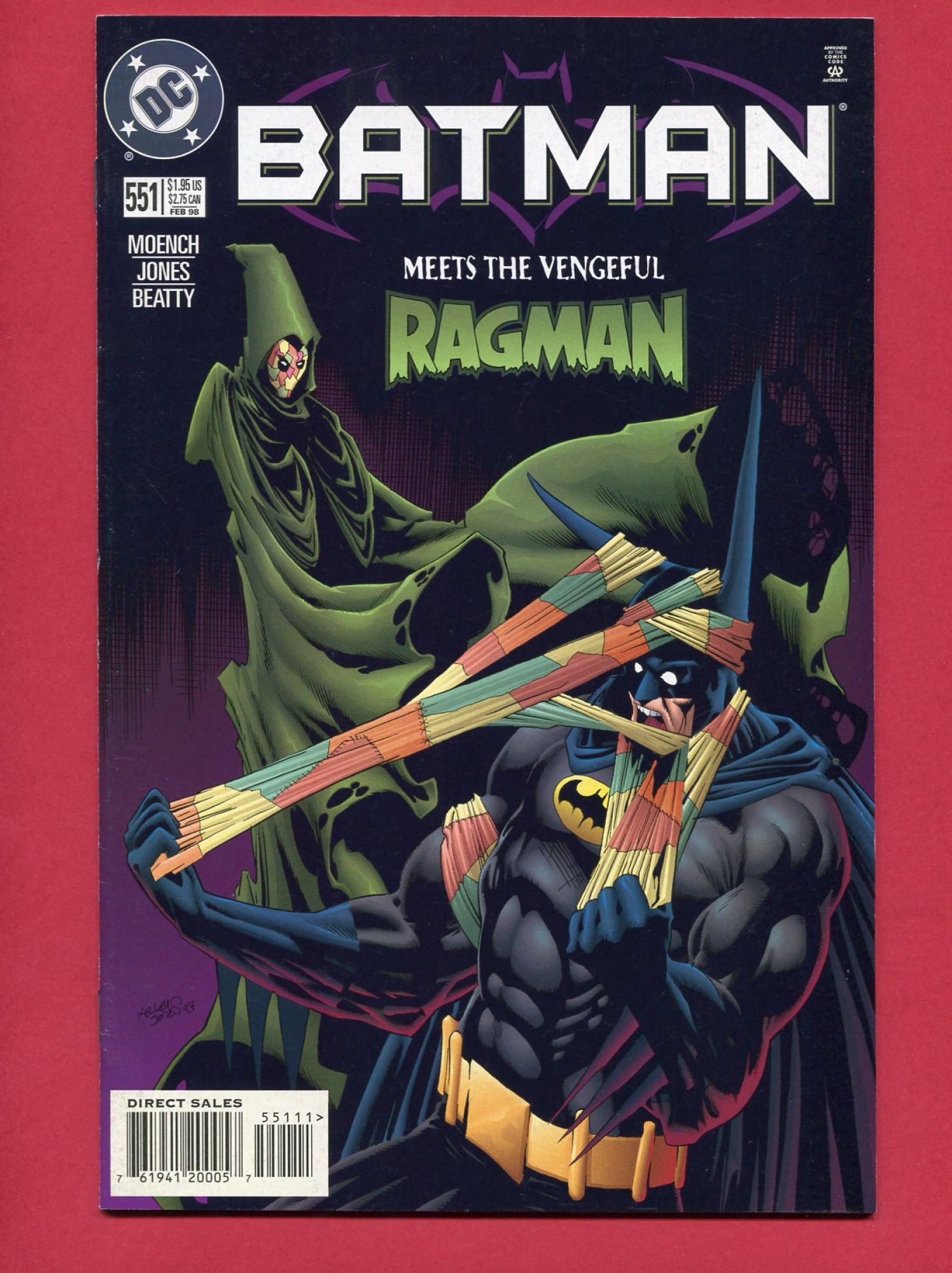 Batman #551, Feb 1998, 9.4 NM