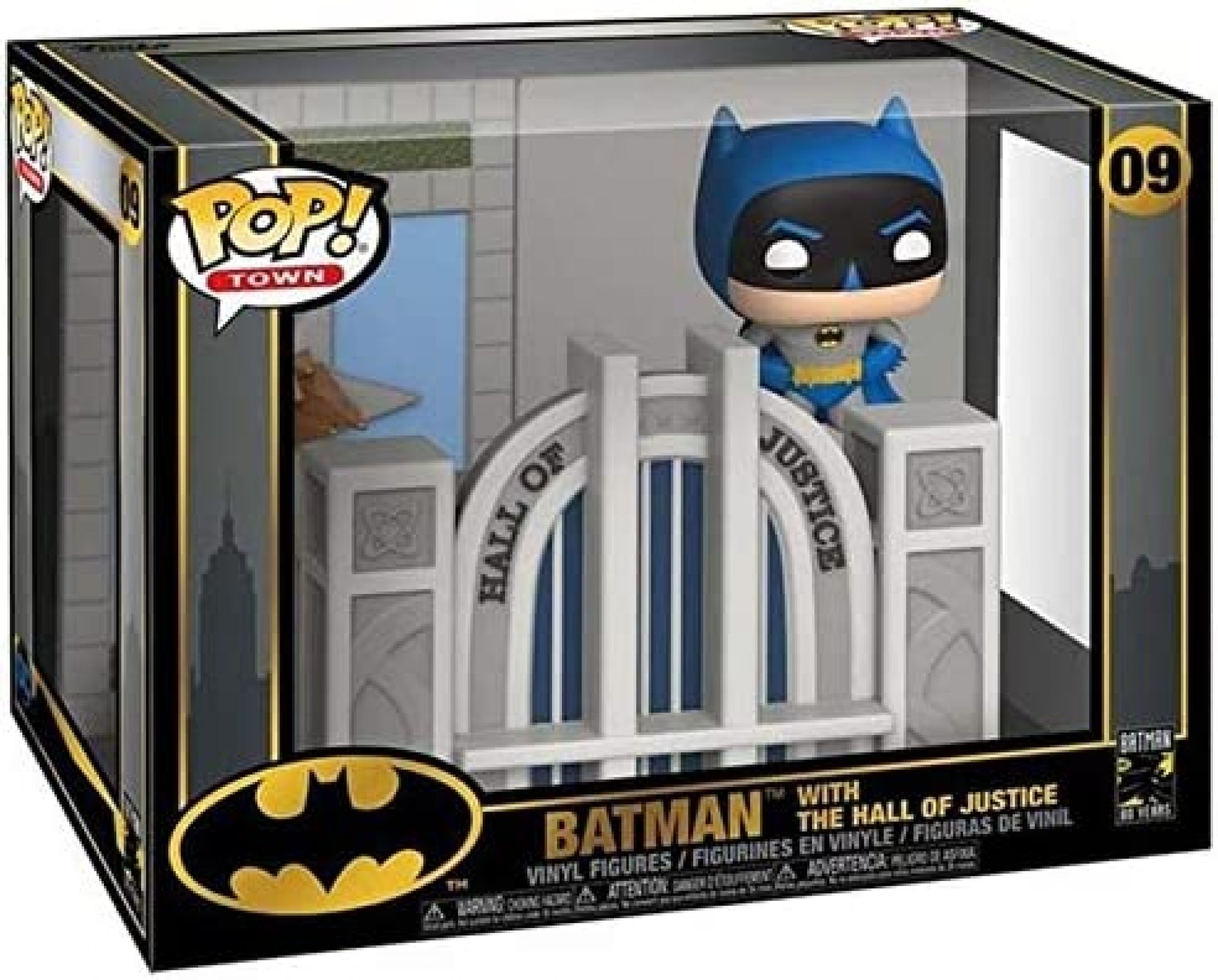 Batman with Hall of Justice 80th Anniversary POP! Town