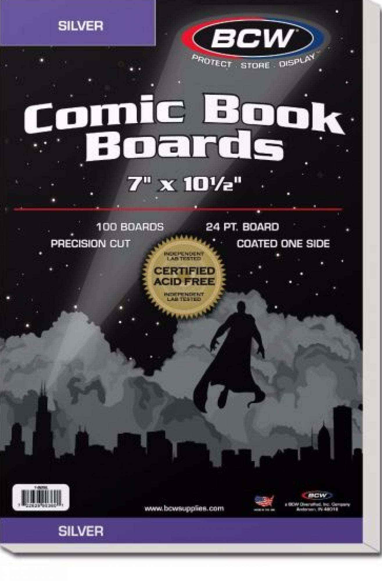 BCW Silver Backing Boards (Pack-100)