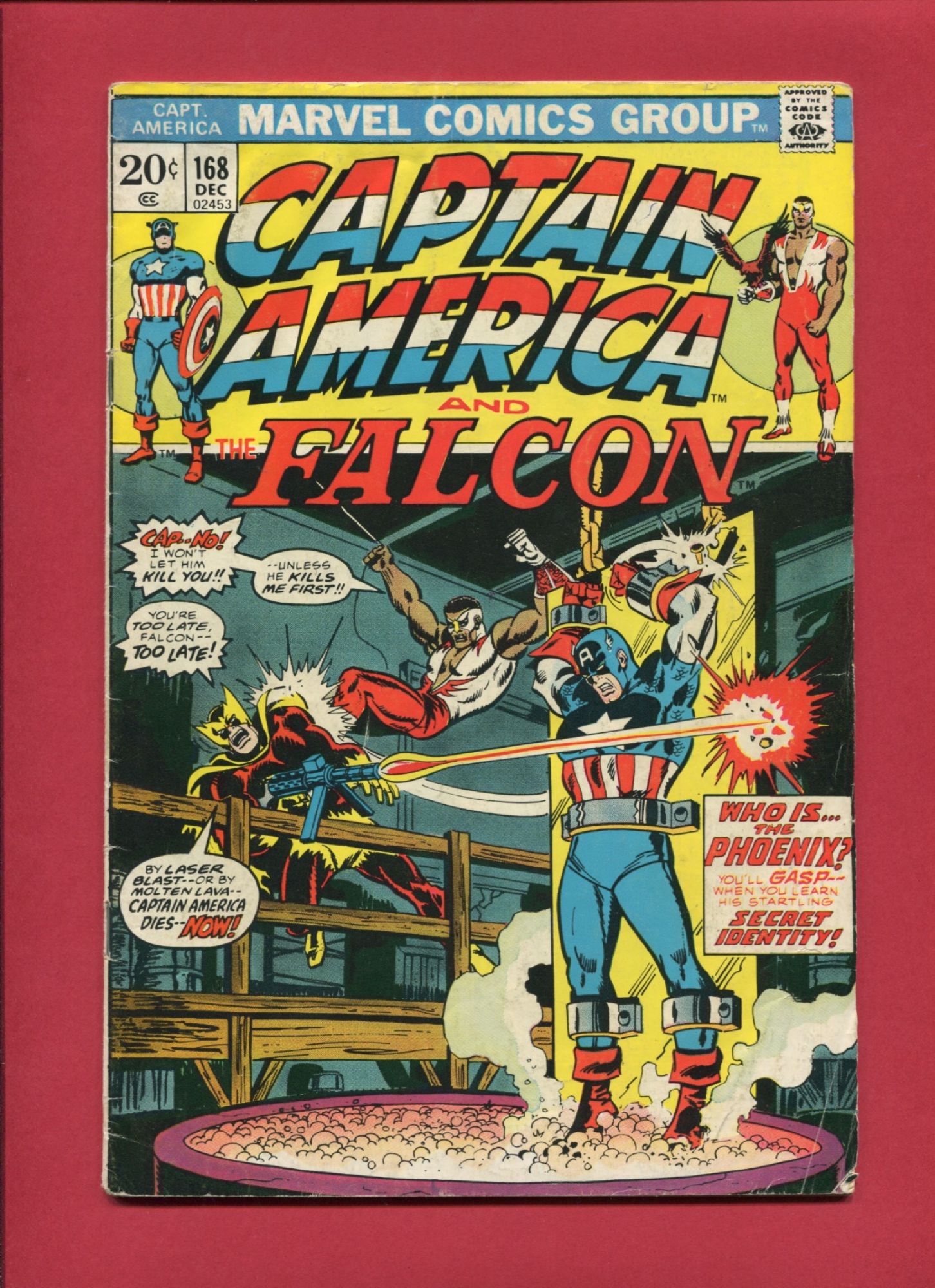 Captain America #168, Dec 1973, 4.5 VG+