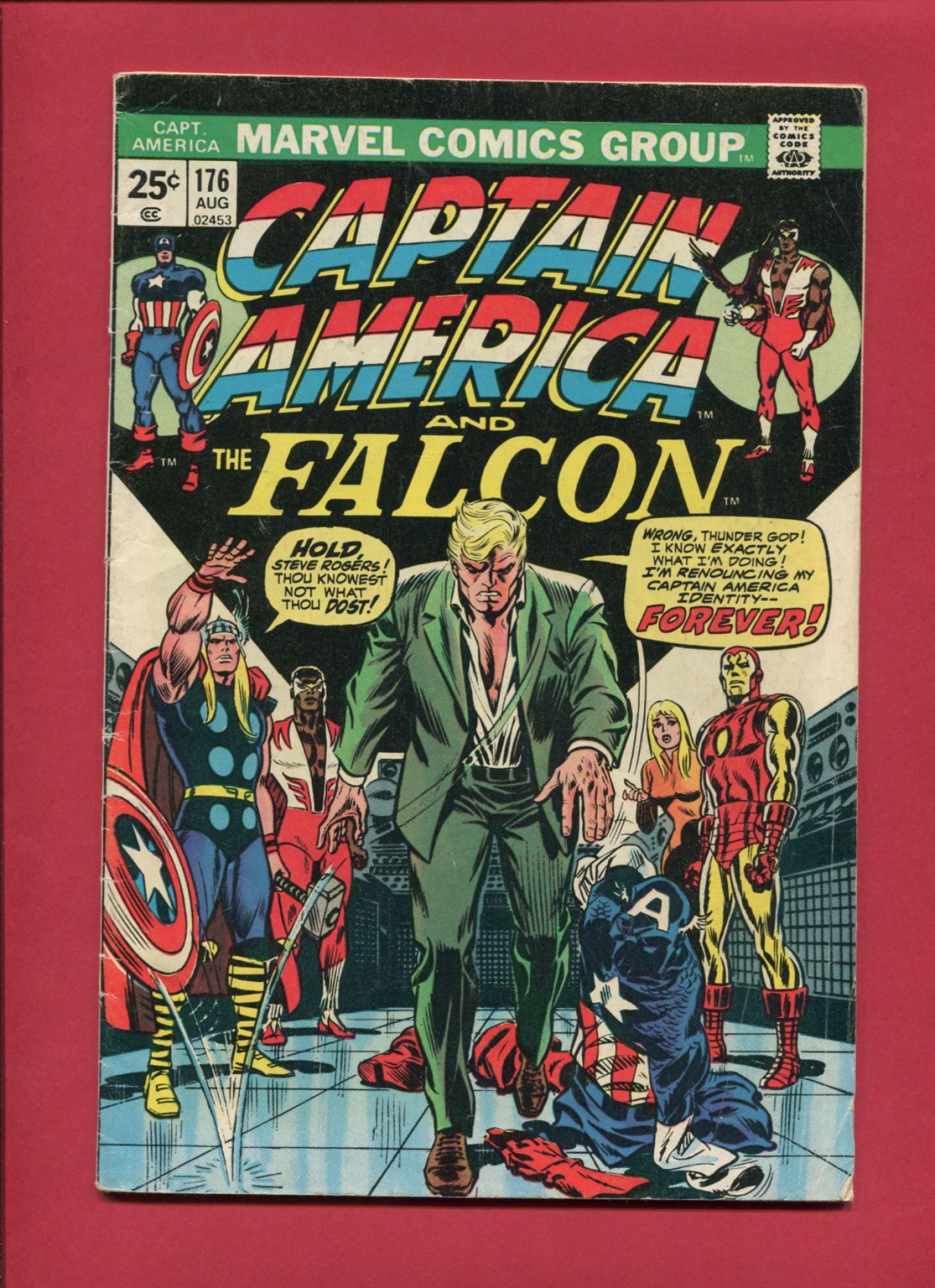 Captain America #176, Aug 1974, 4.0 VG