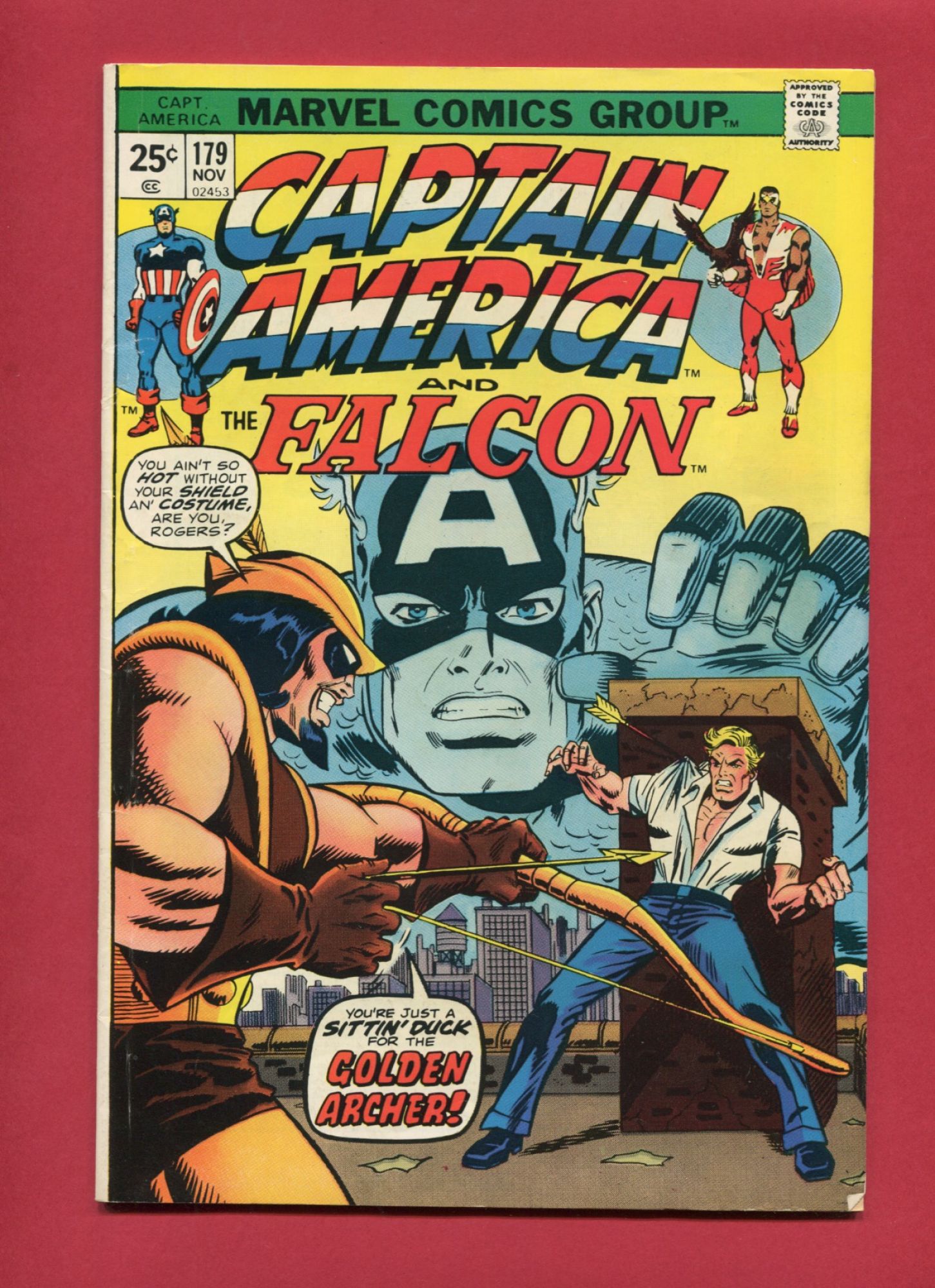 Captain America #179, Nov 1974, 6.0 FN