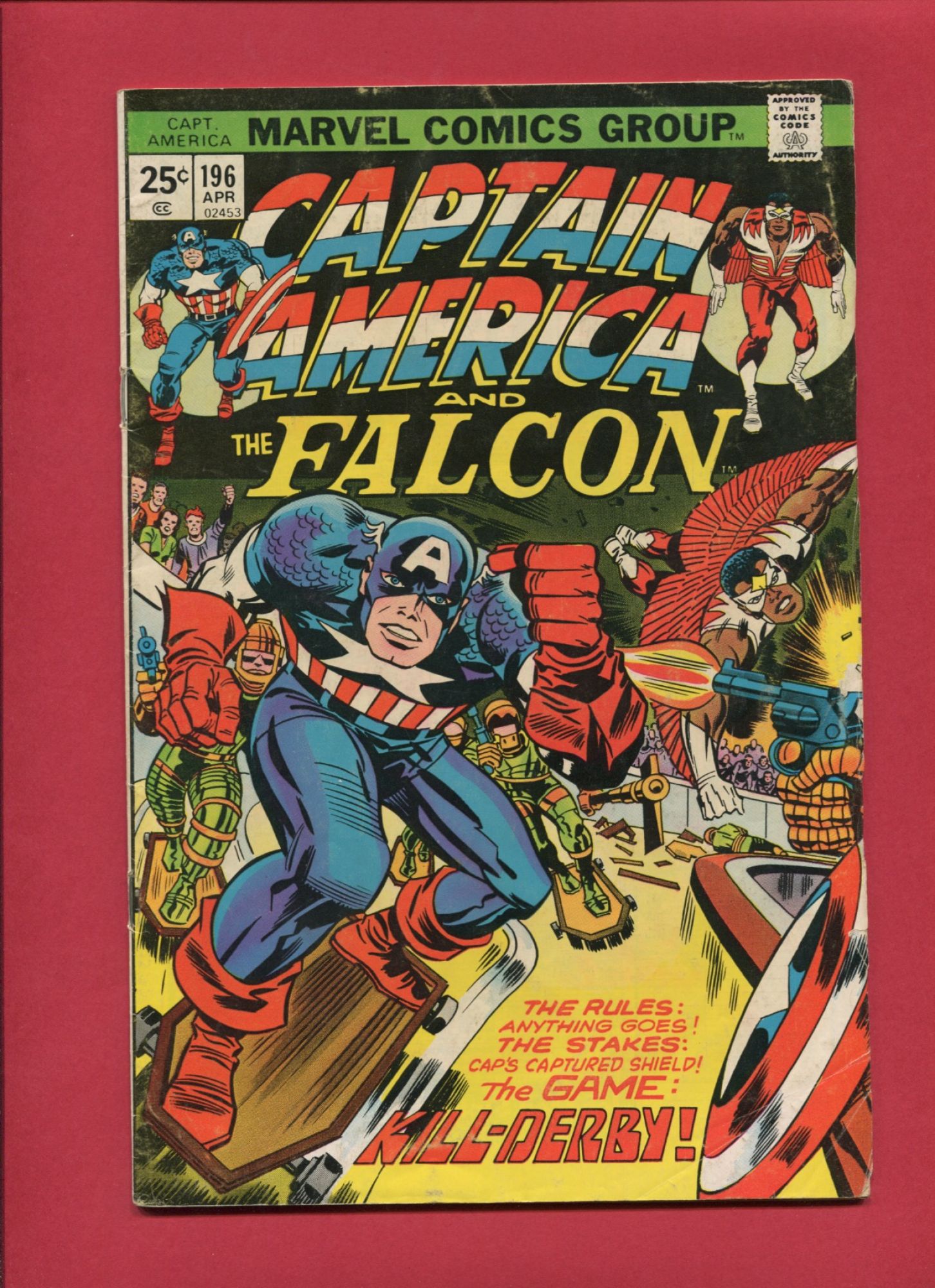 Captain America #196, Apr 1976, 5.5 FN-