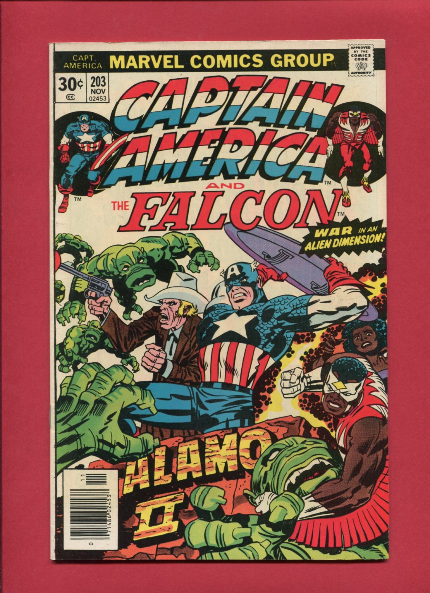 Captain America #203, Nov 1976, 8.0 VF