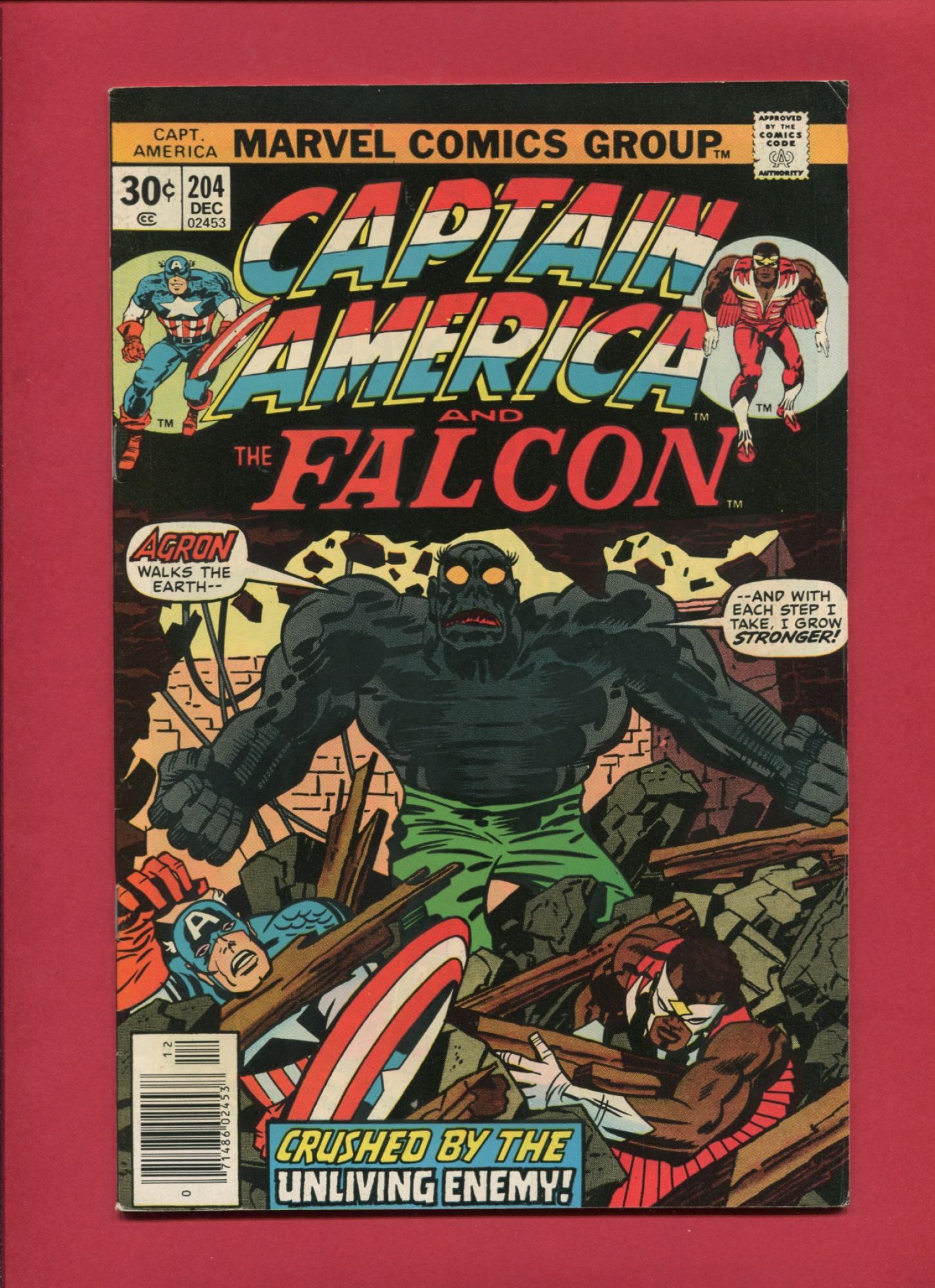 Captain America #204, Dec 1976, 7.5 VF-