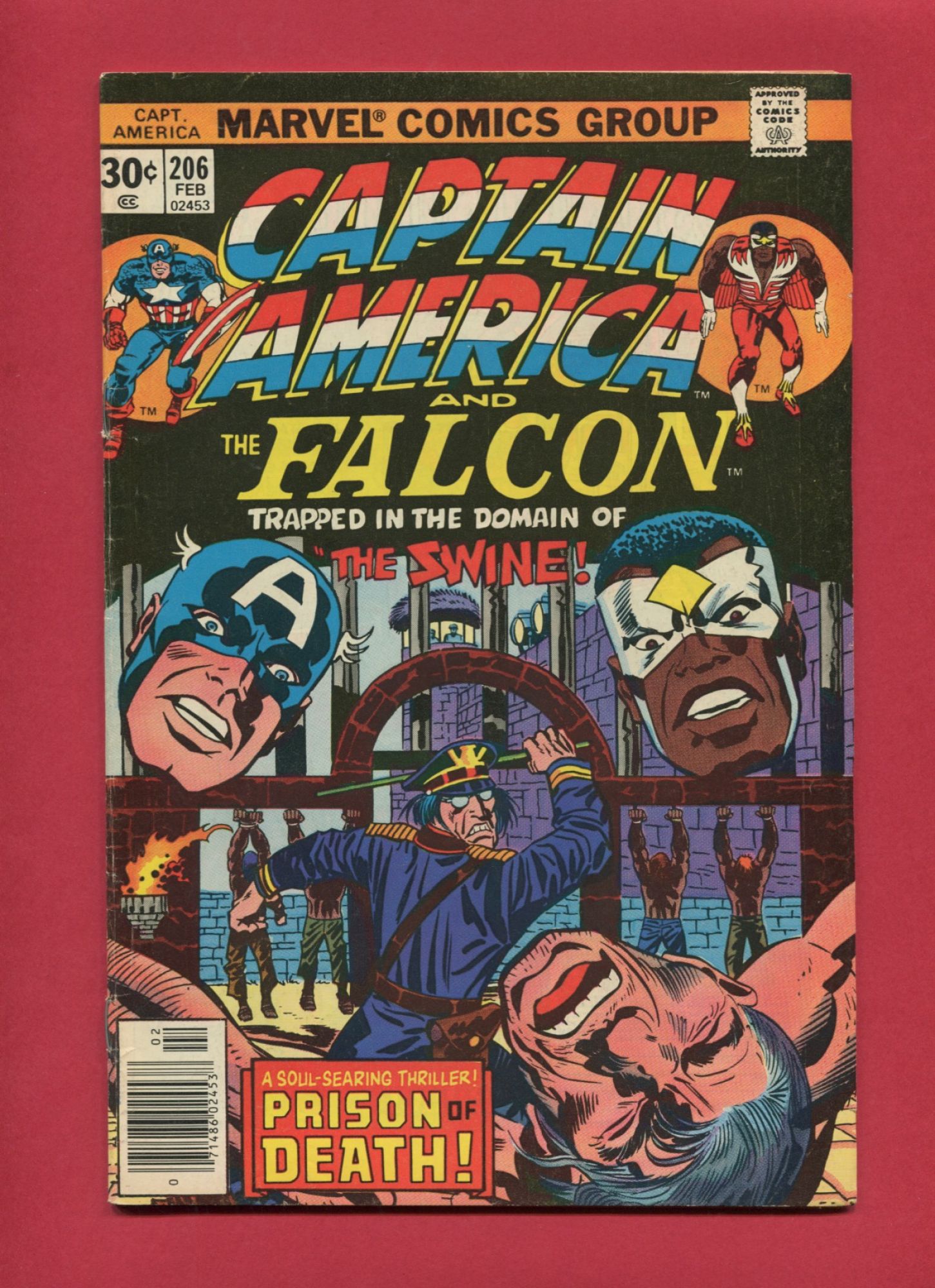 Captain America #206, Feb 1977, 6.5 FN+