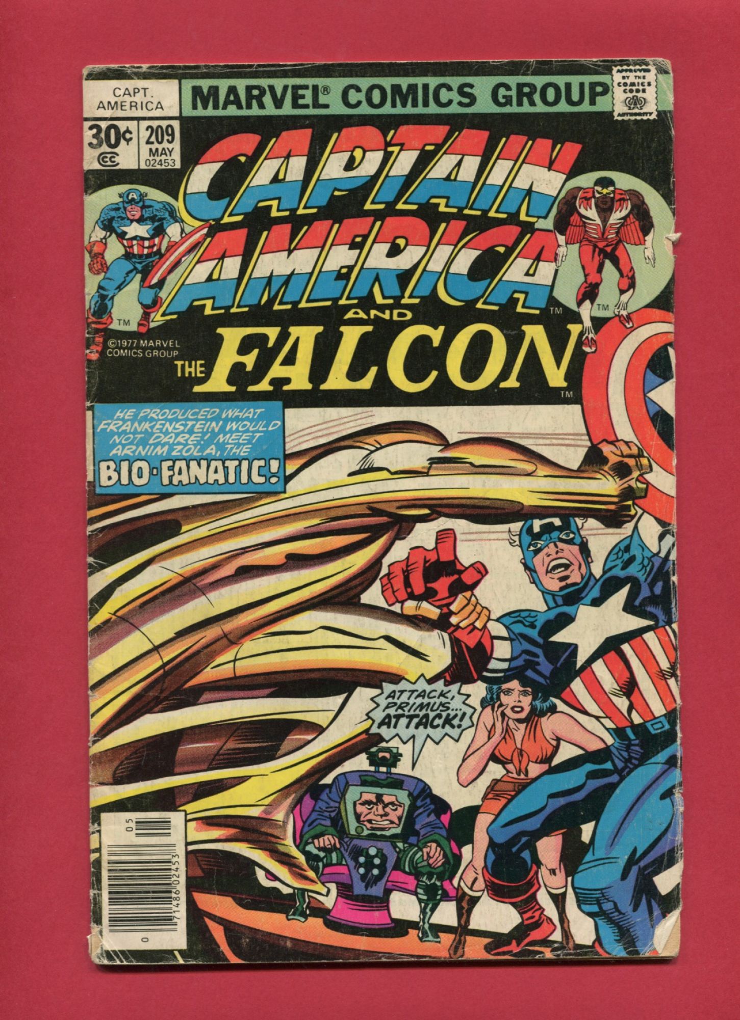 Captain America #209, May 1977, 4.0 VG