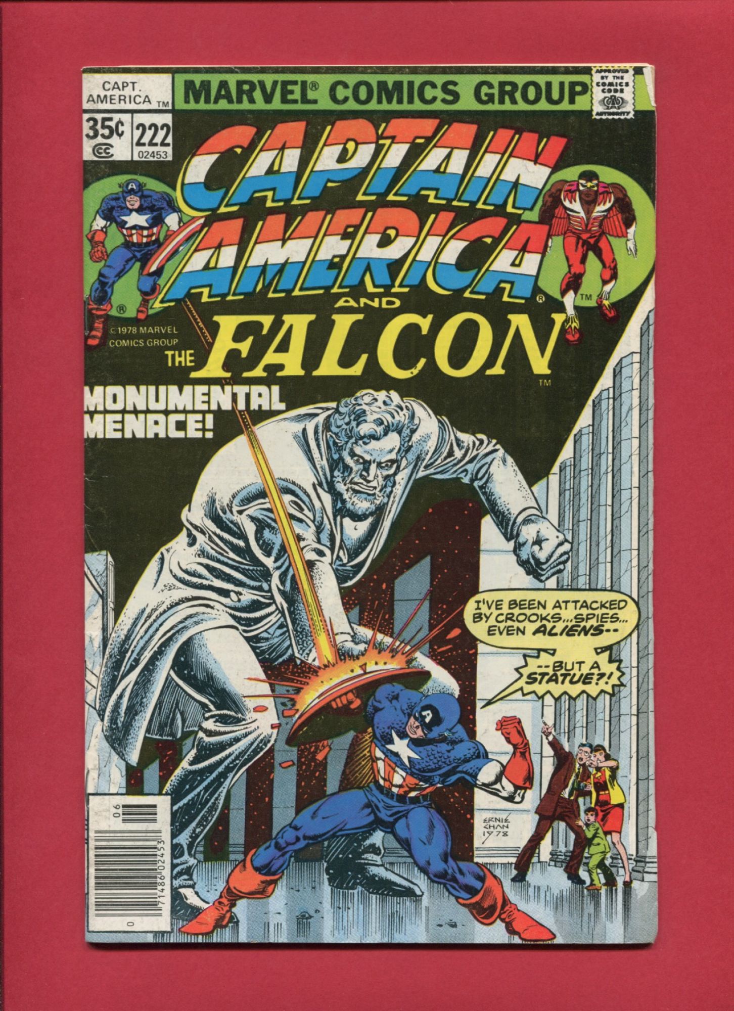 Captain America #222, Jun 1978, 7.0 FN/VG