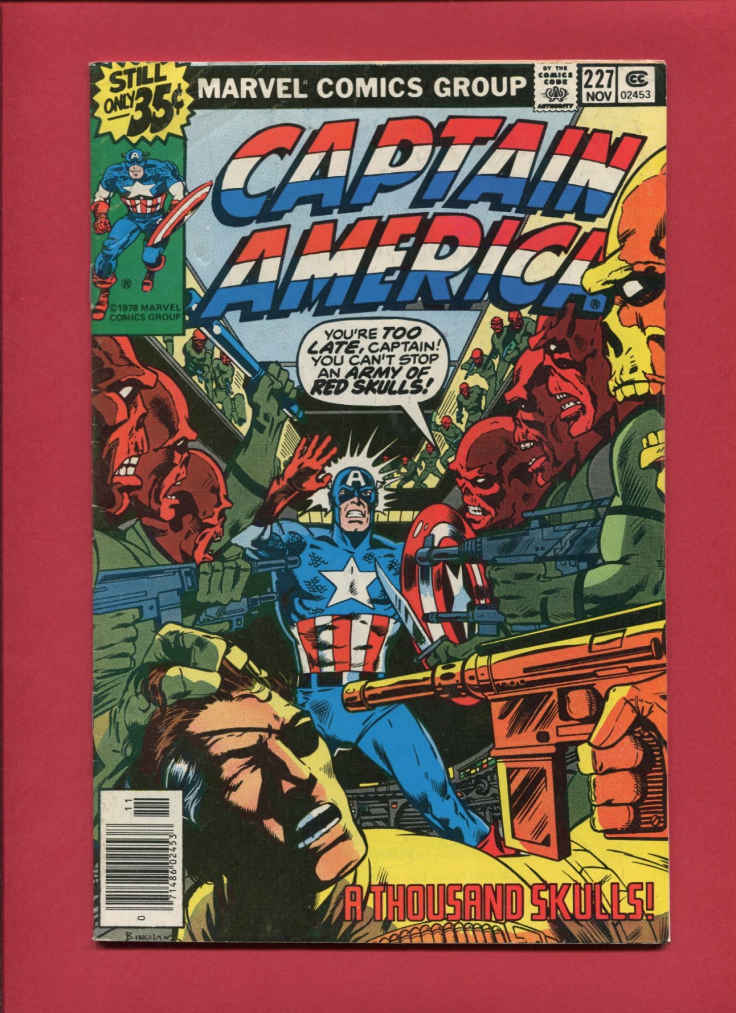 Captain America #227, Nov 1978, 6.0 FN