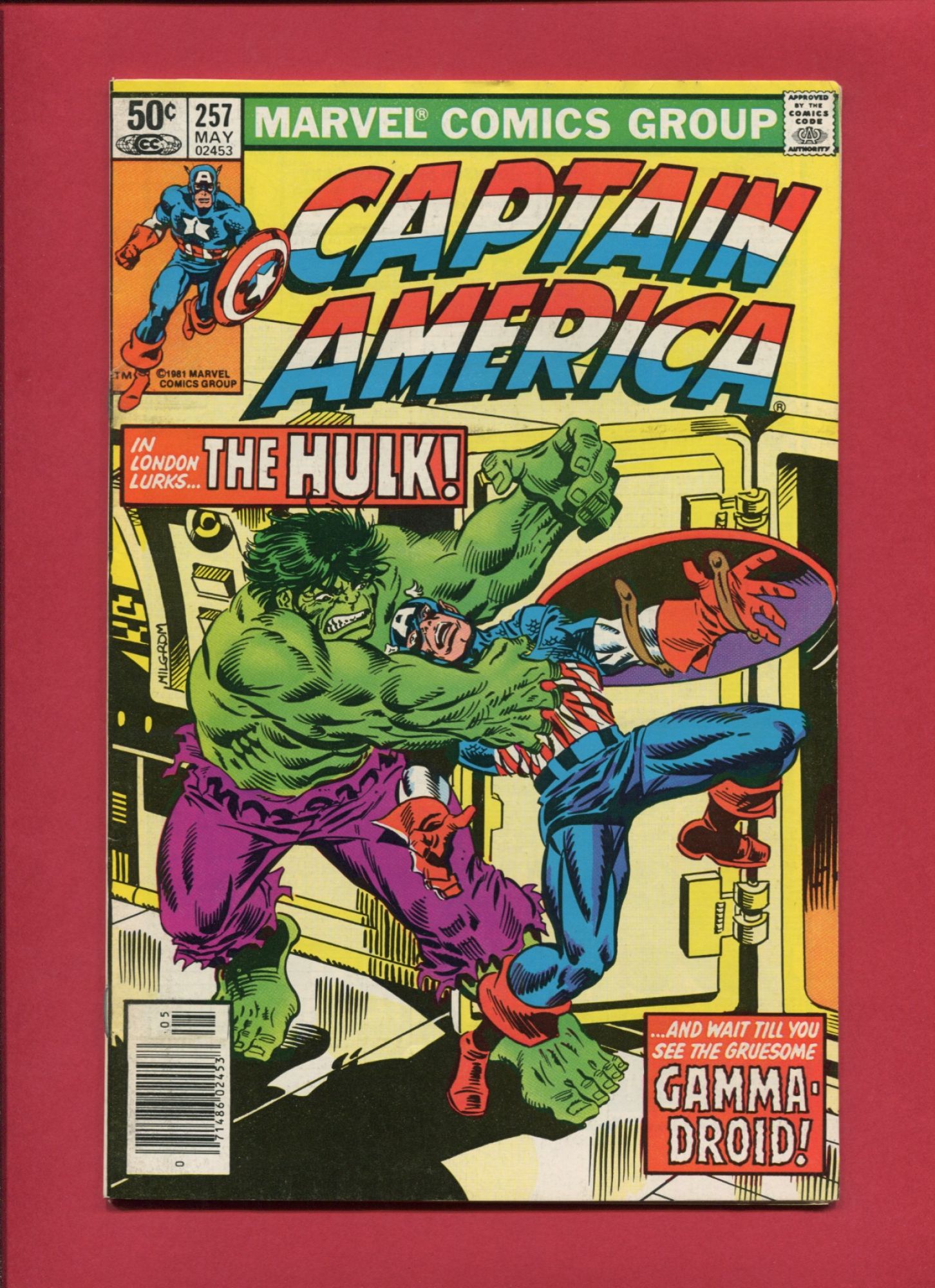 Captain America #257, May 1981, 7.5 VF-