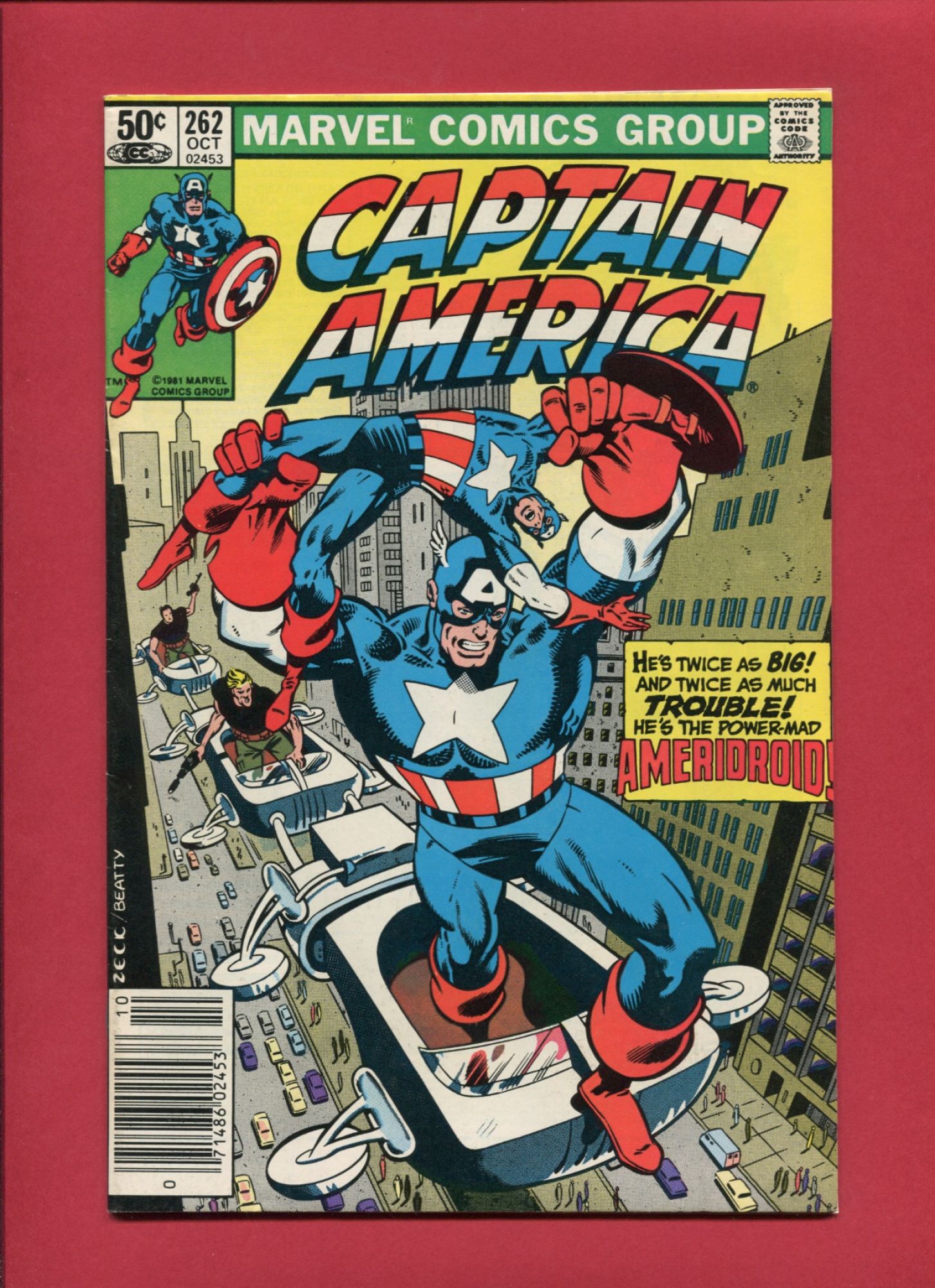 Captain America #262, Oct 1981, 8.0 VF