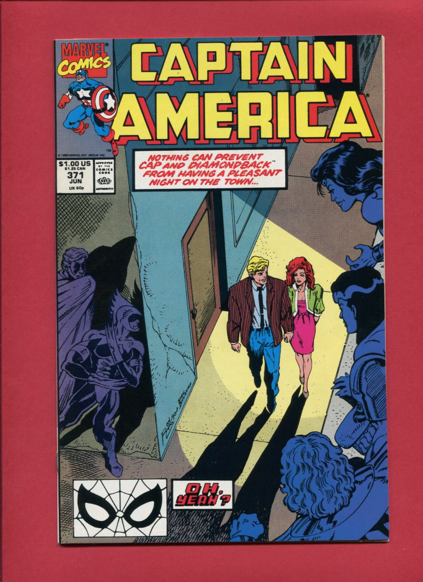 Captain America #371, Jun 1990, 9.2 NM-