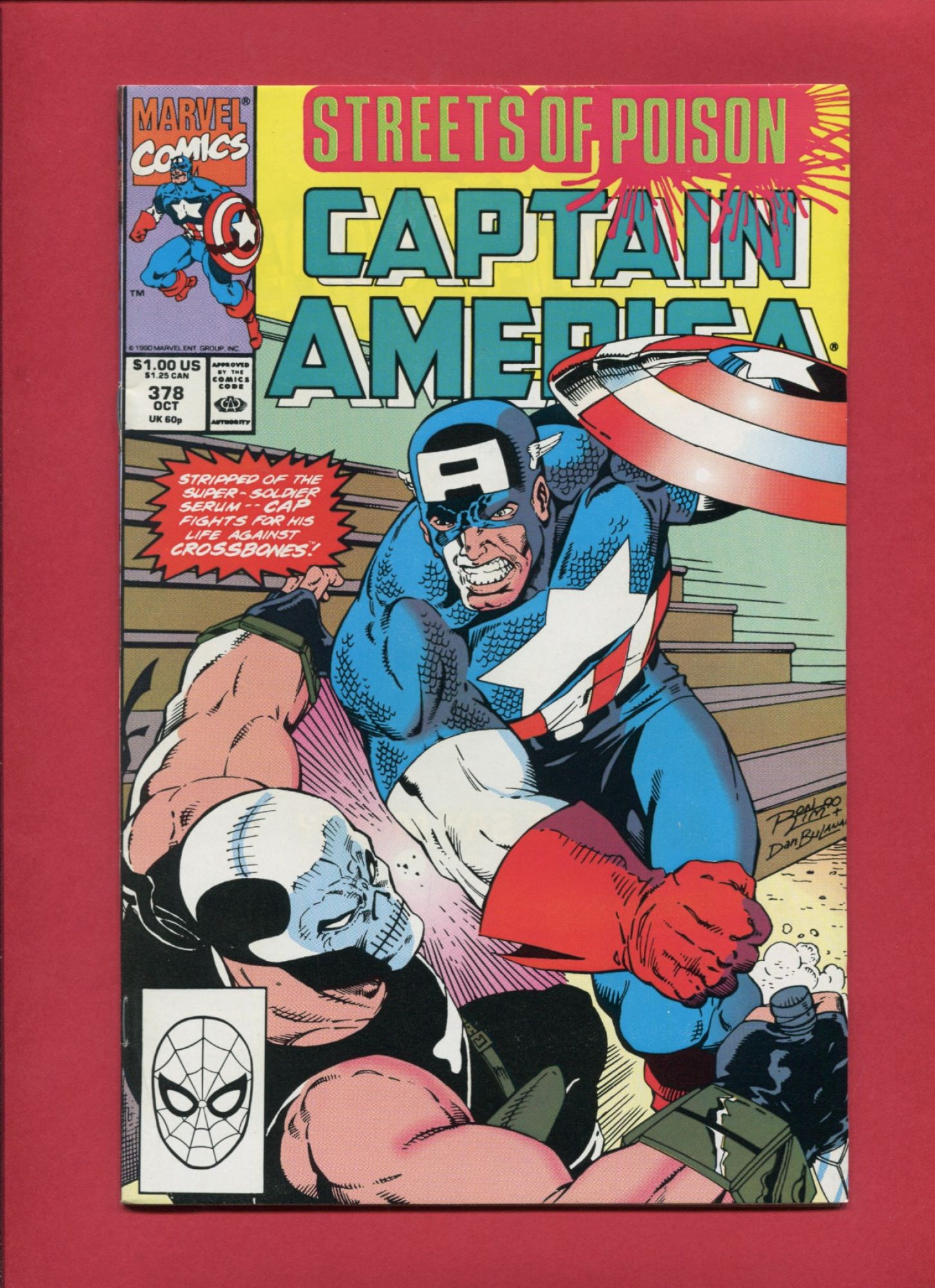 Captain America #378, Oct 1990, 9.2 NM-