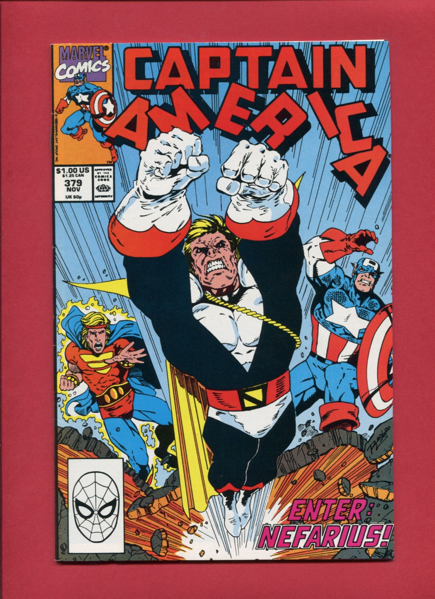 Captain America #379, Nov 1990, 7.5 VF-