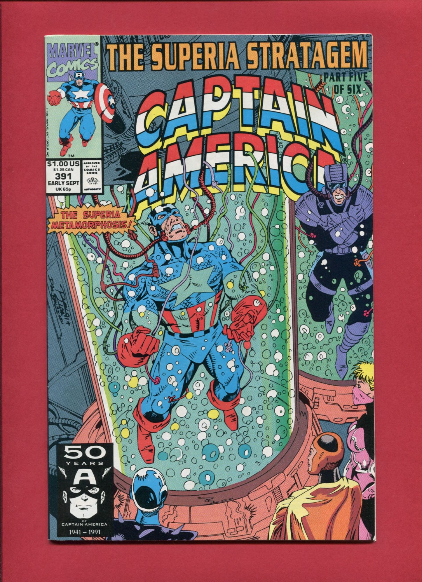 Captain America #391, Sep 1991, 9.2 NM-