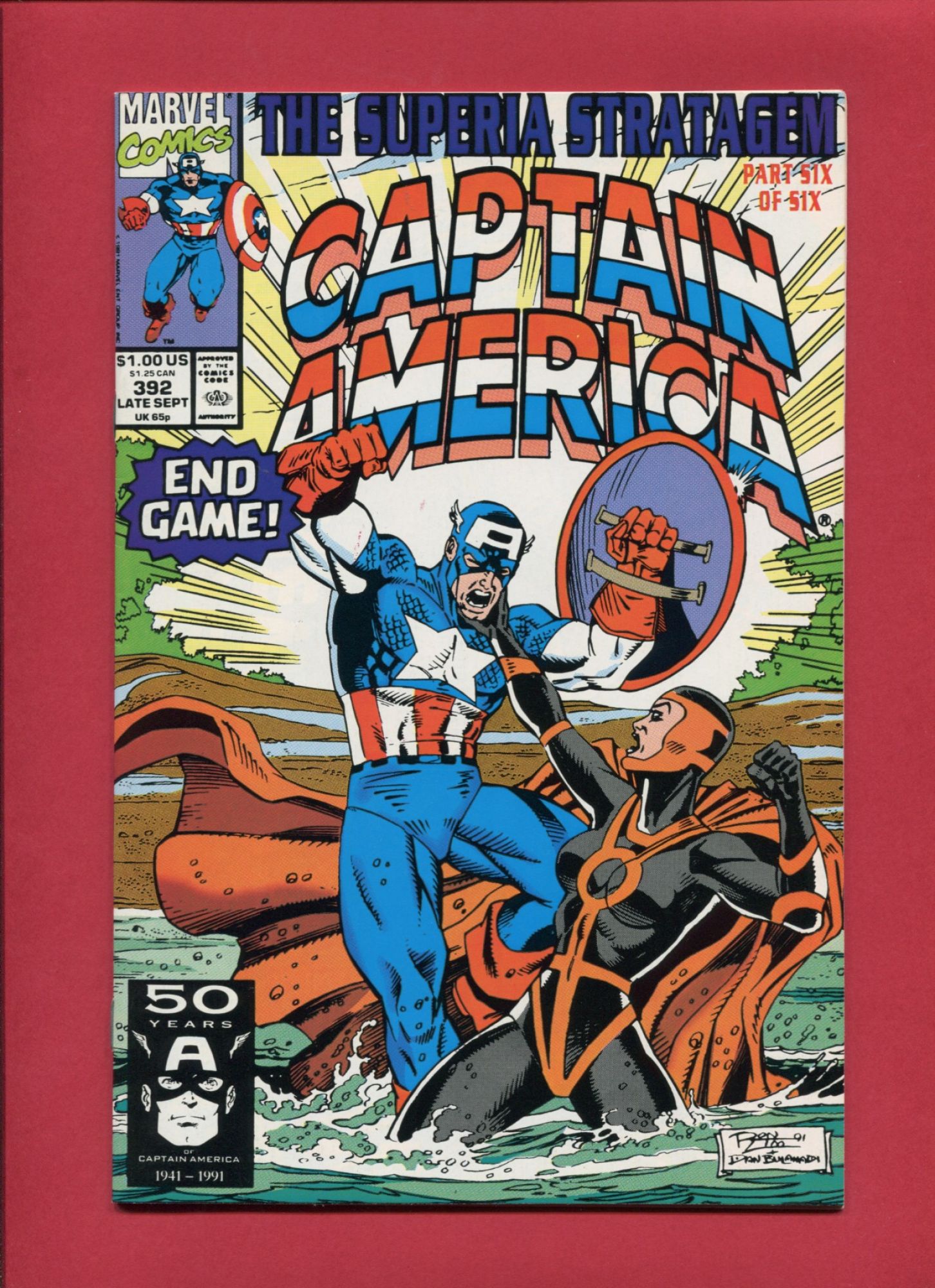 Captain America #392, Sep 1991, 9.2 NM-