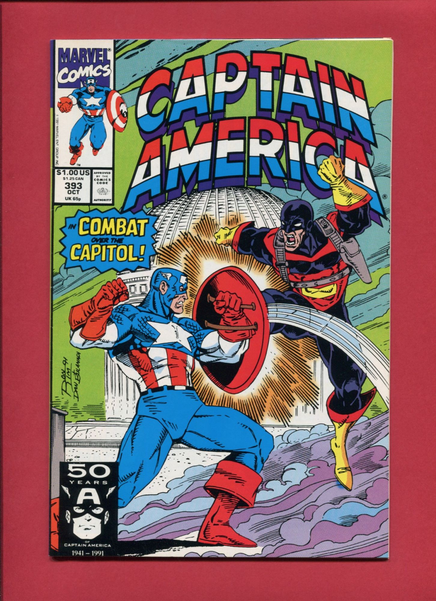Captain America #393, Oct 1991, 9.2 NM-