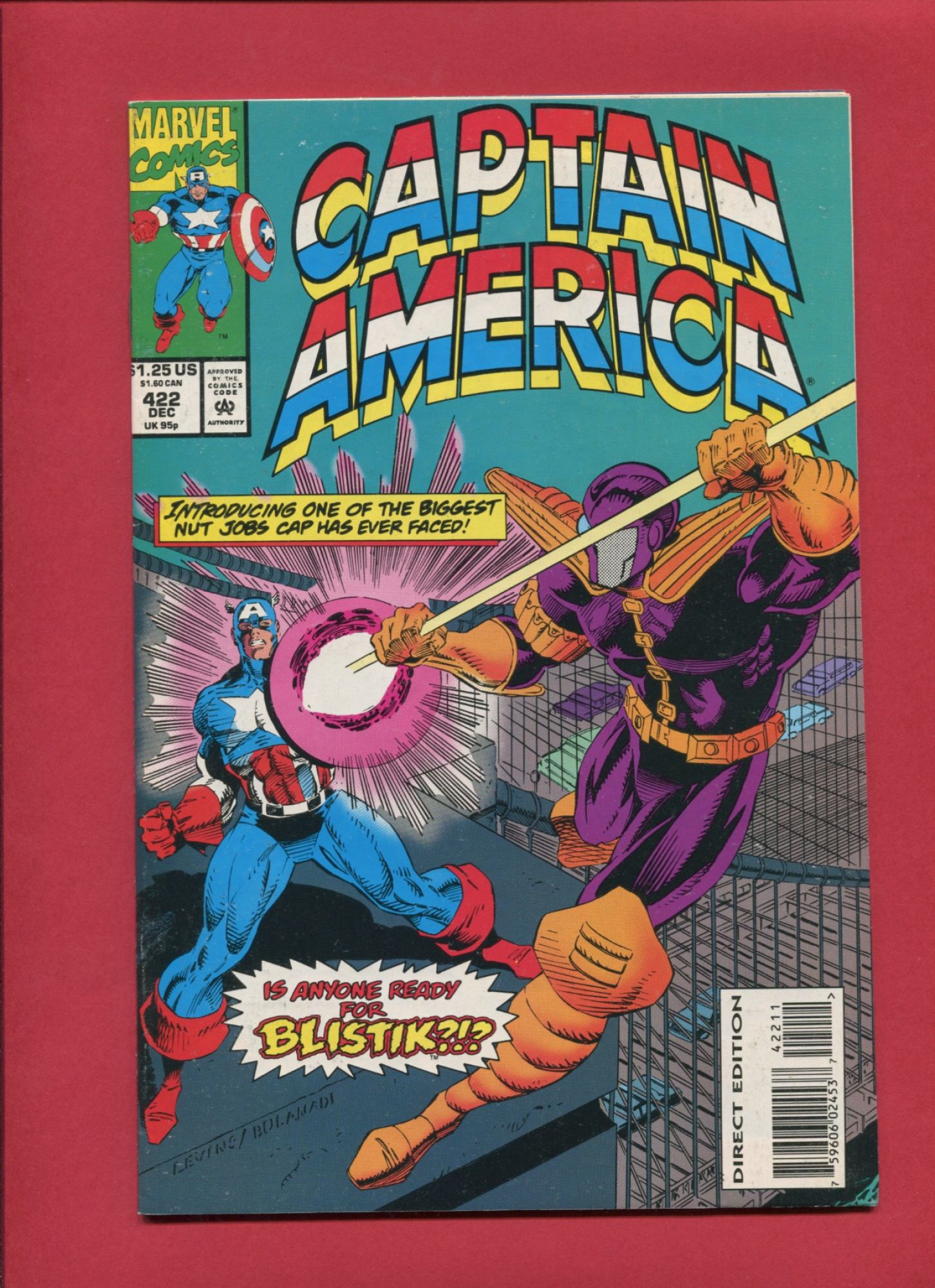 Captain America #422, Dec 1993, 8.0 VF