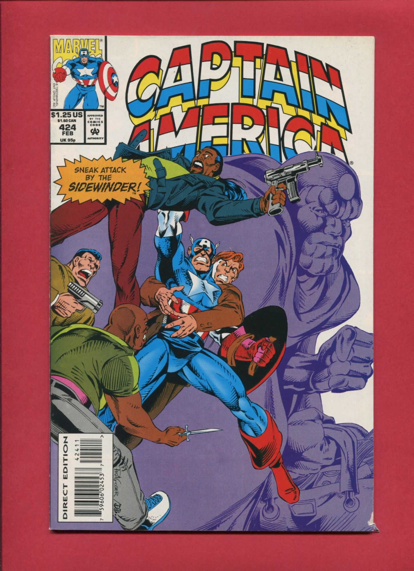 Captain America #424, Feb 1994, 7.5 VF-