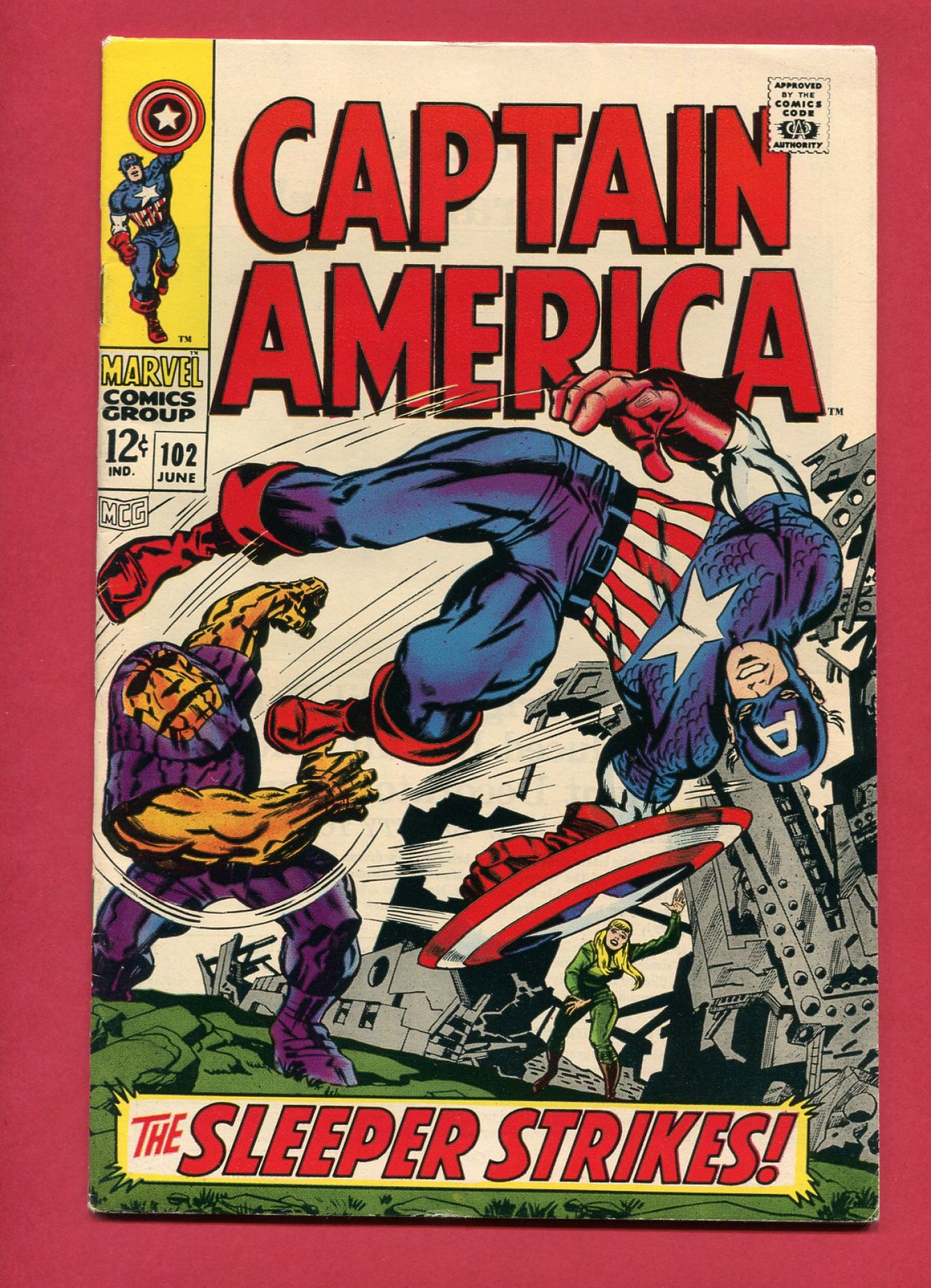 Captain America #102, Jun 1968, 7.5 VF-