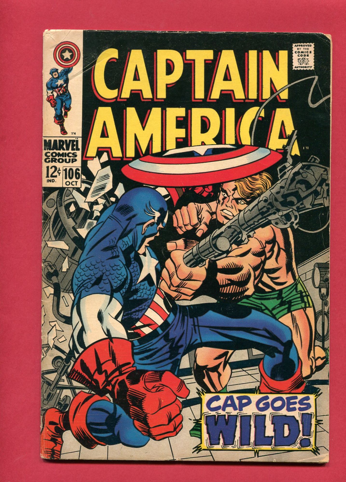 Captain America #106, Oct 1968, 4.5 VG+