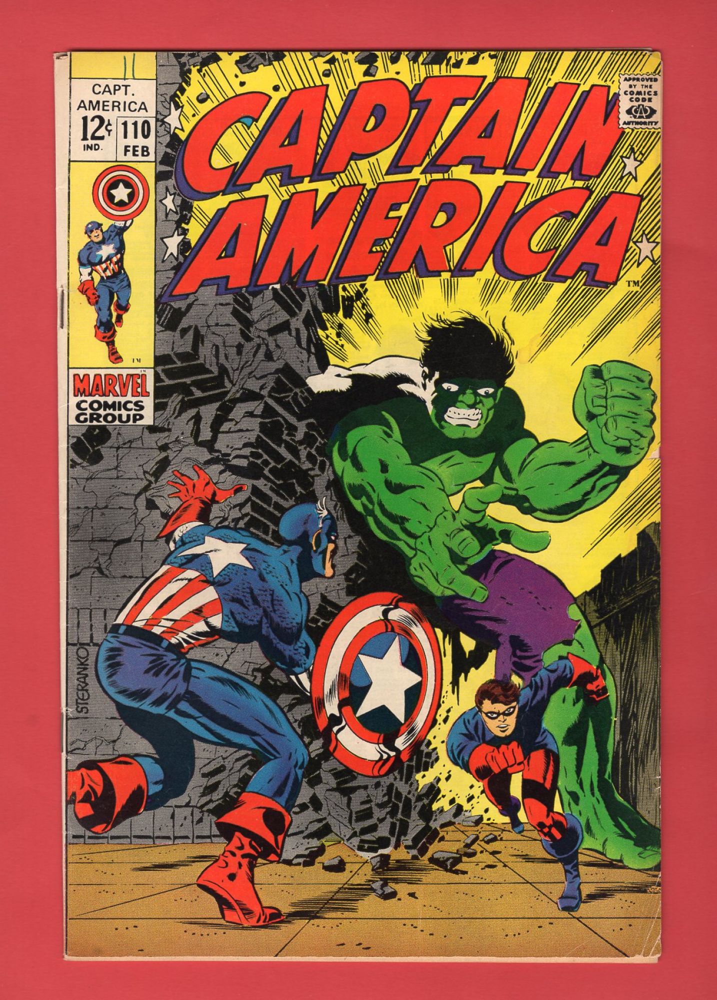 Captain America #110, Feb 1969, 6.0 FN