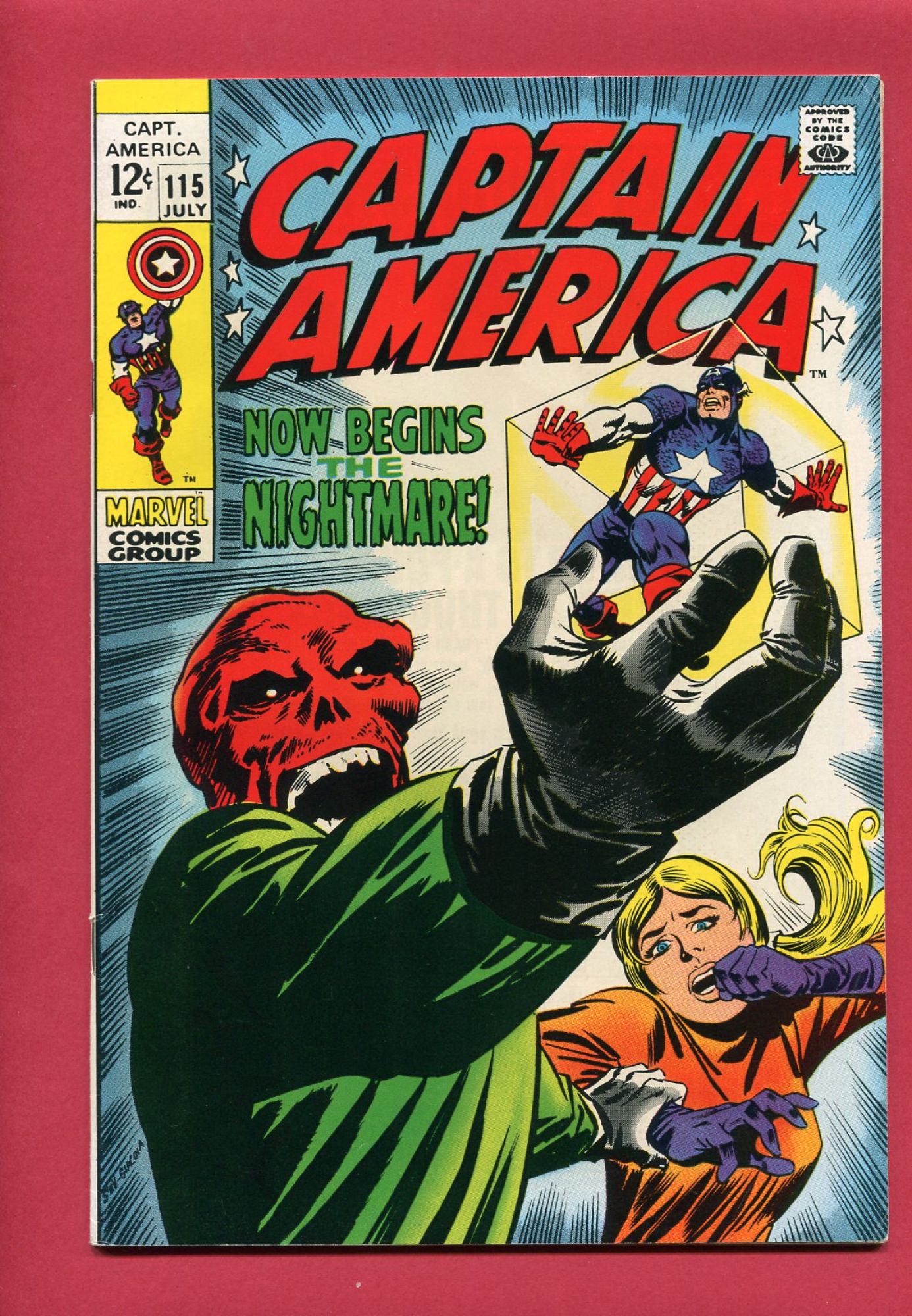Captain America #115, Jul 1969, 7.5 VF-