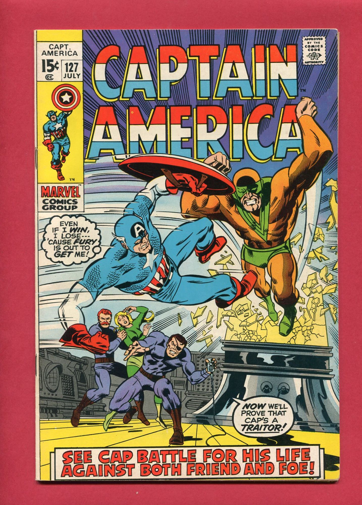 Captain America #127, Jul 1970, 7.5 VF-