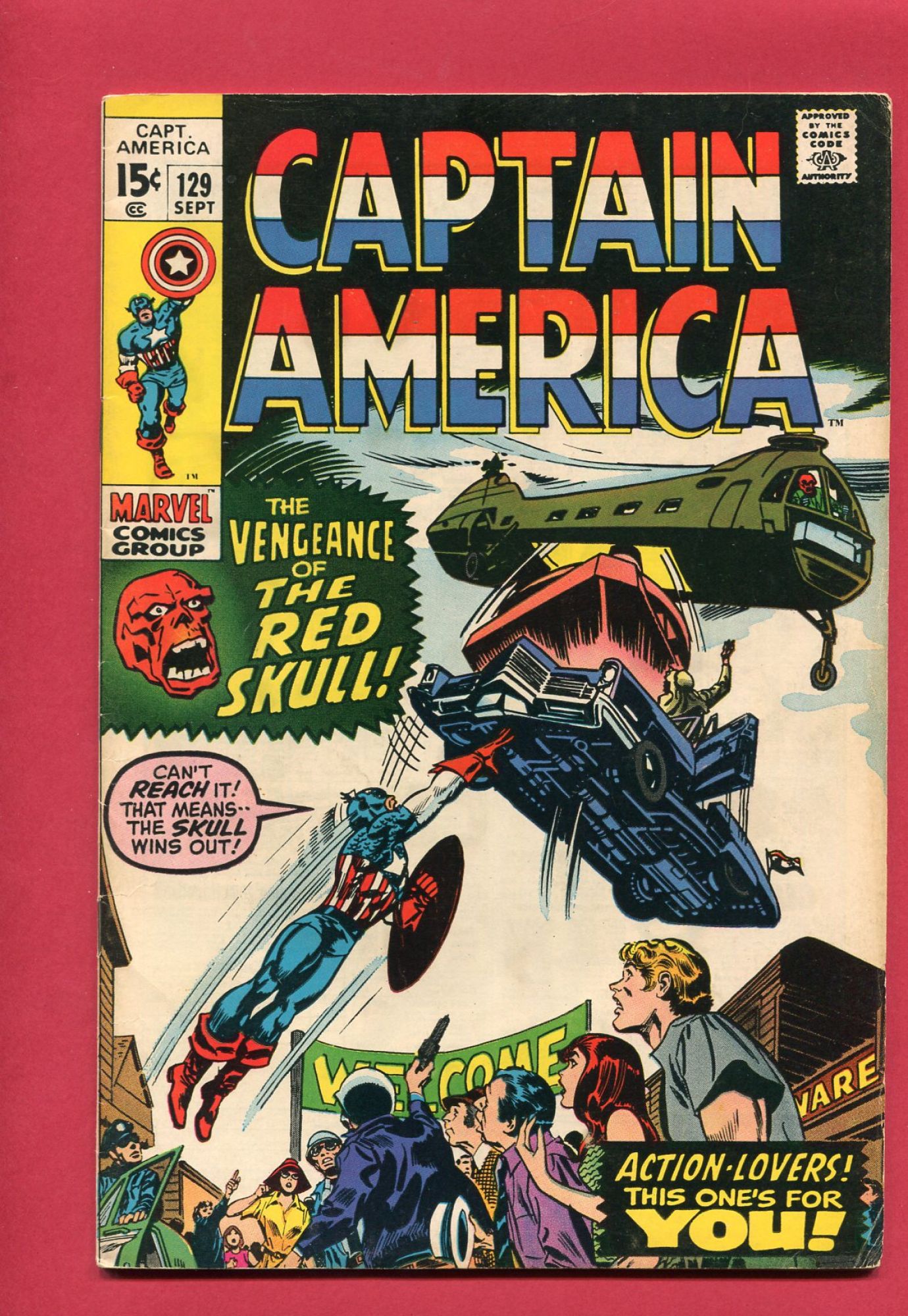 Captain America #129, Sep 1970, 7.5 VF-
