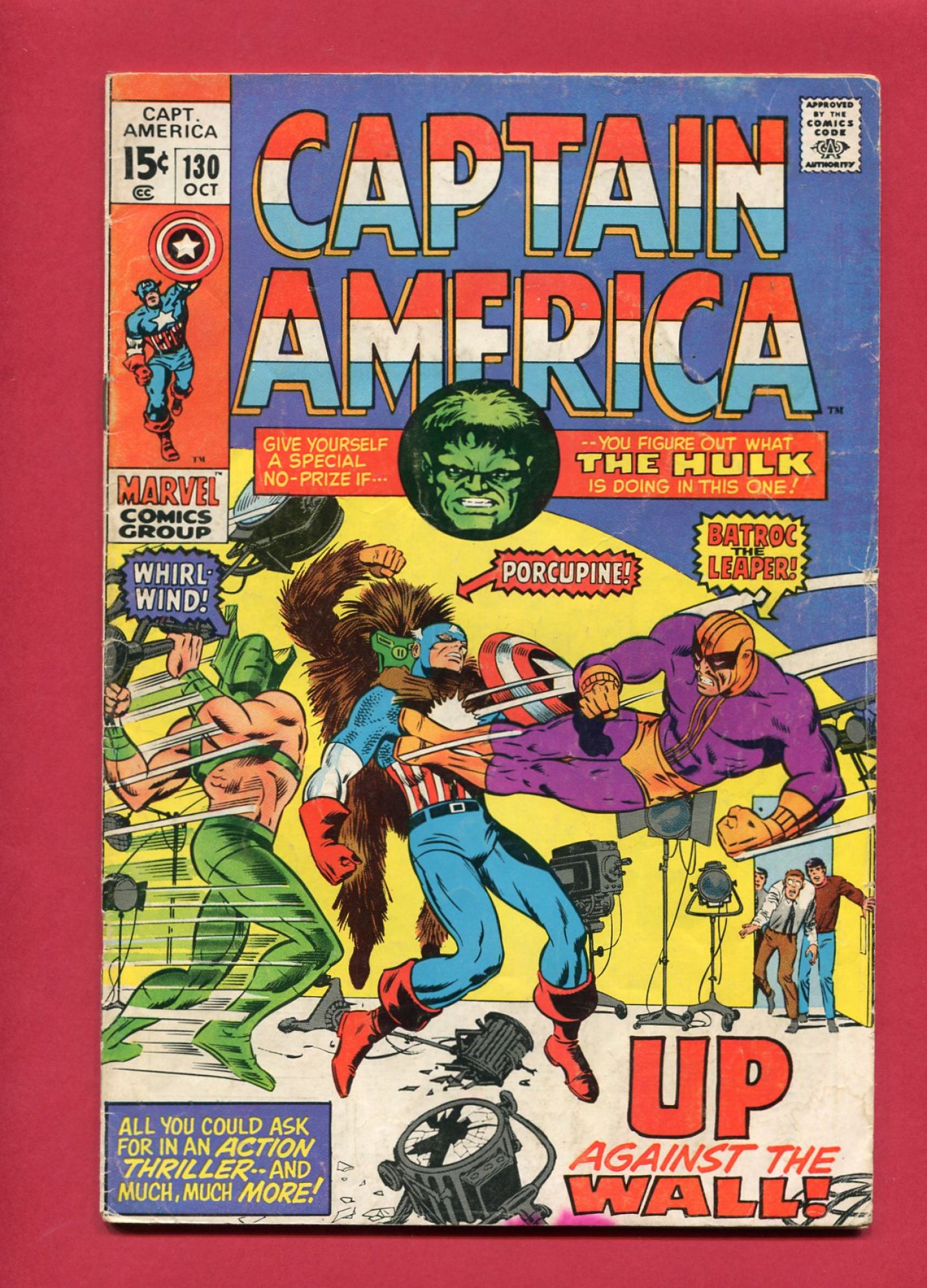 Captain America #130, Oct 1970, 4.5 VG+