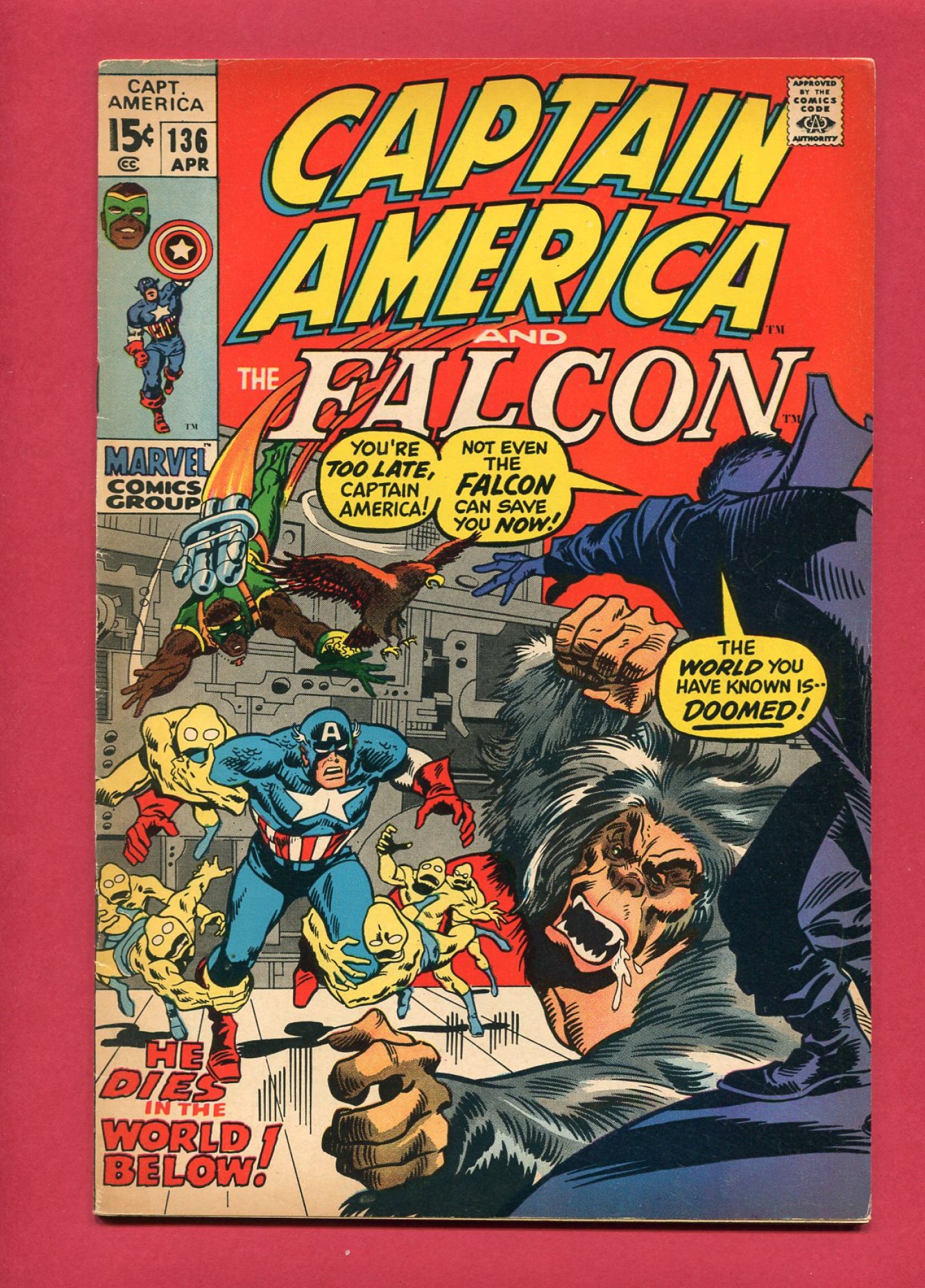 Captain America #136, Apr 1971, 6.5 FN+