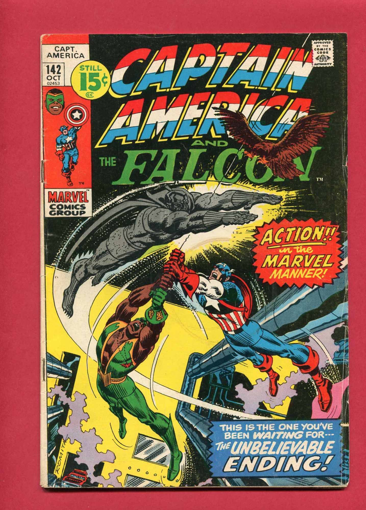Captain America #142, Oct 1971, 5.5 FN-