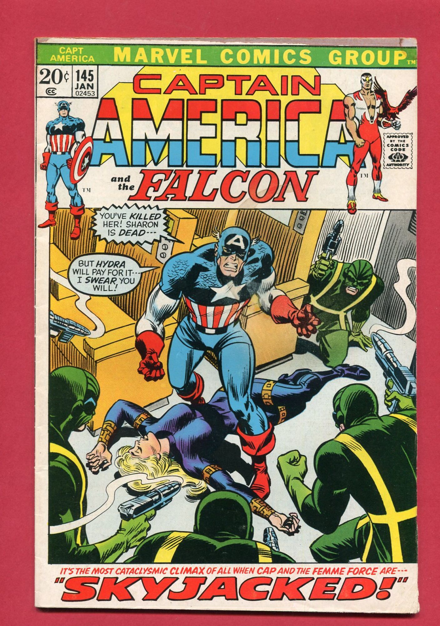 Captain America #145, Jan 1972, 6.0 FN