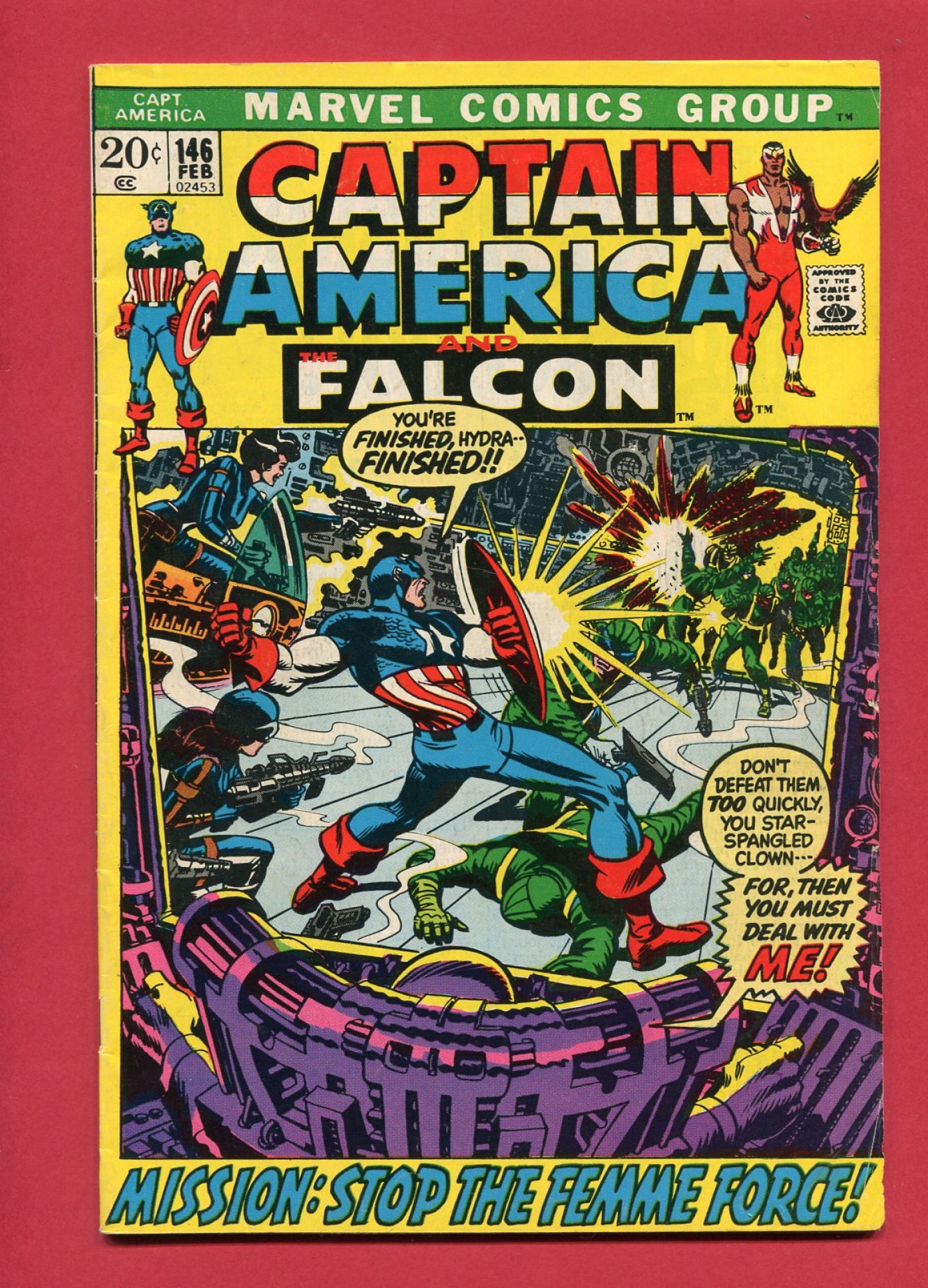 Captain America #146, Feb 1972, 6.0 FN