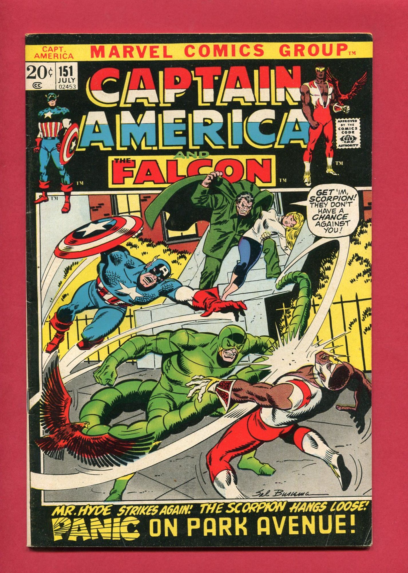 Captain America #151, Jul 1972, 7.5 VF-