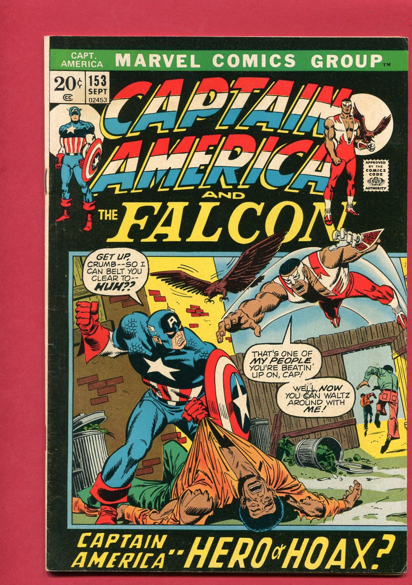 Captain America #153, Sep 1972, 7.0 FN/VF