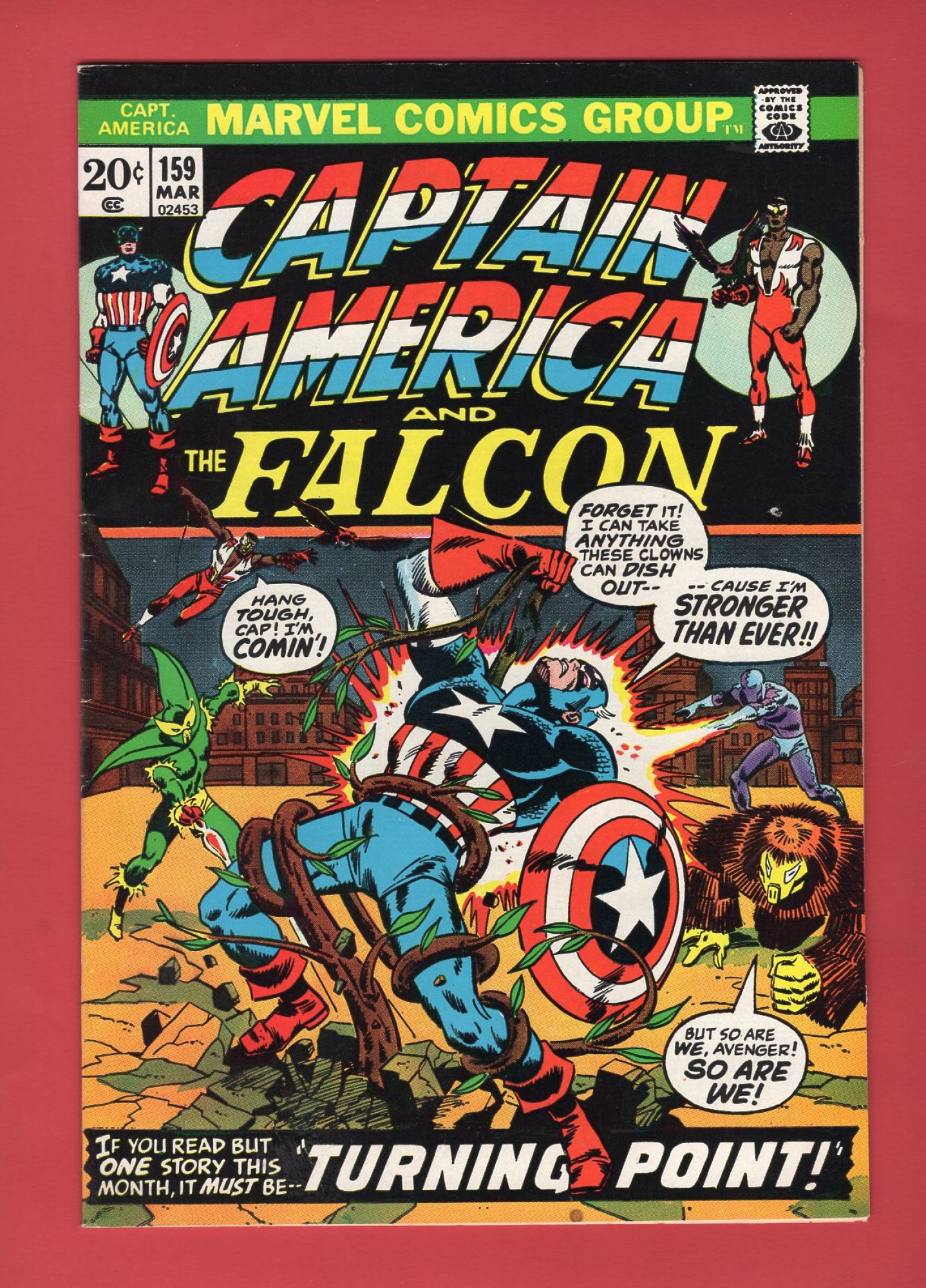 Captain America #159, Mar 1973, 7.5 VF-